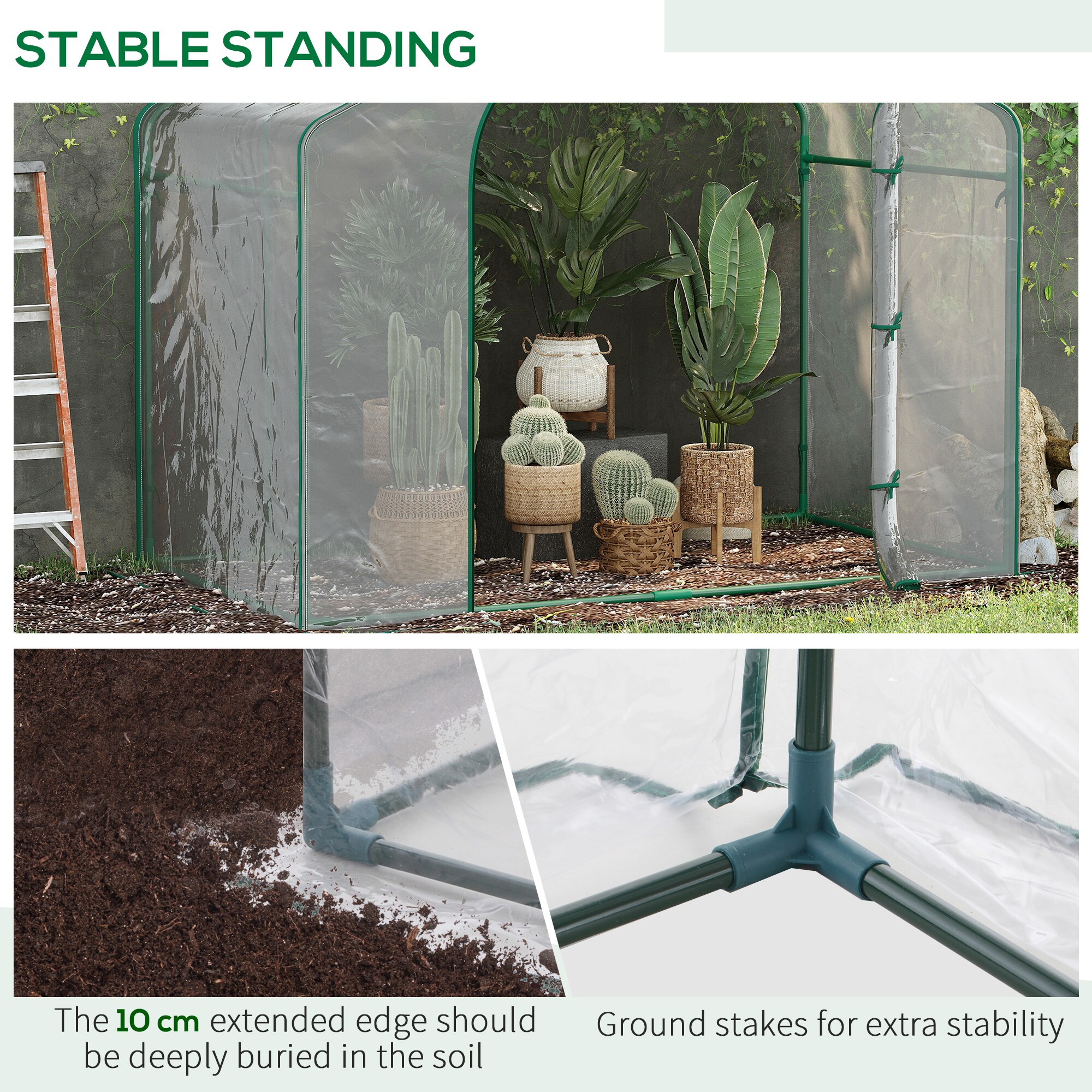 Outsunny 845-154V02CR greenhouses - View #9