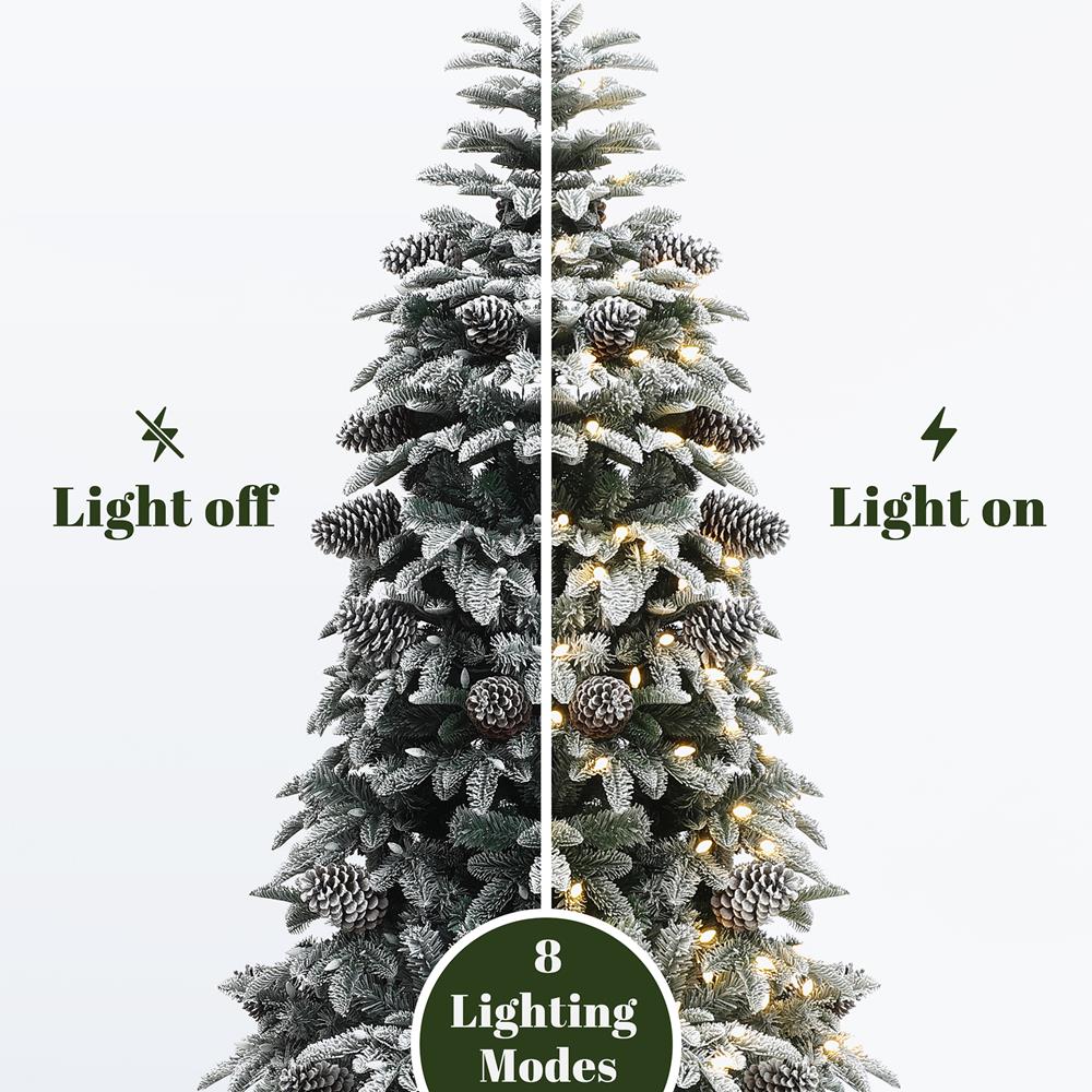 LuxenHome WHAP2504-6FT Artificial-Christmas-Trees - View #3