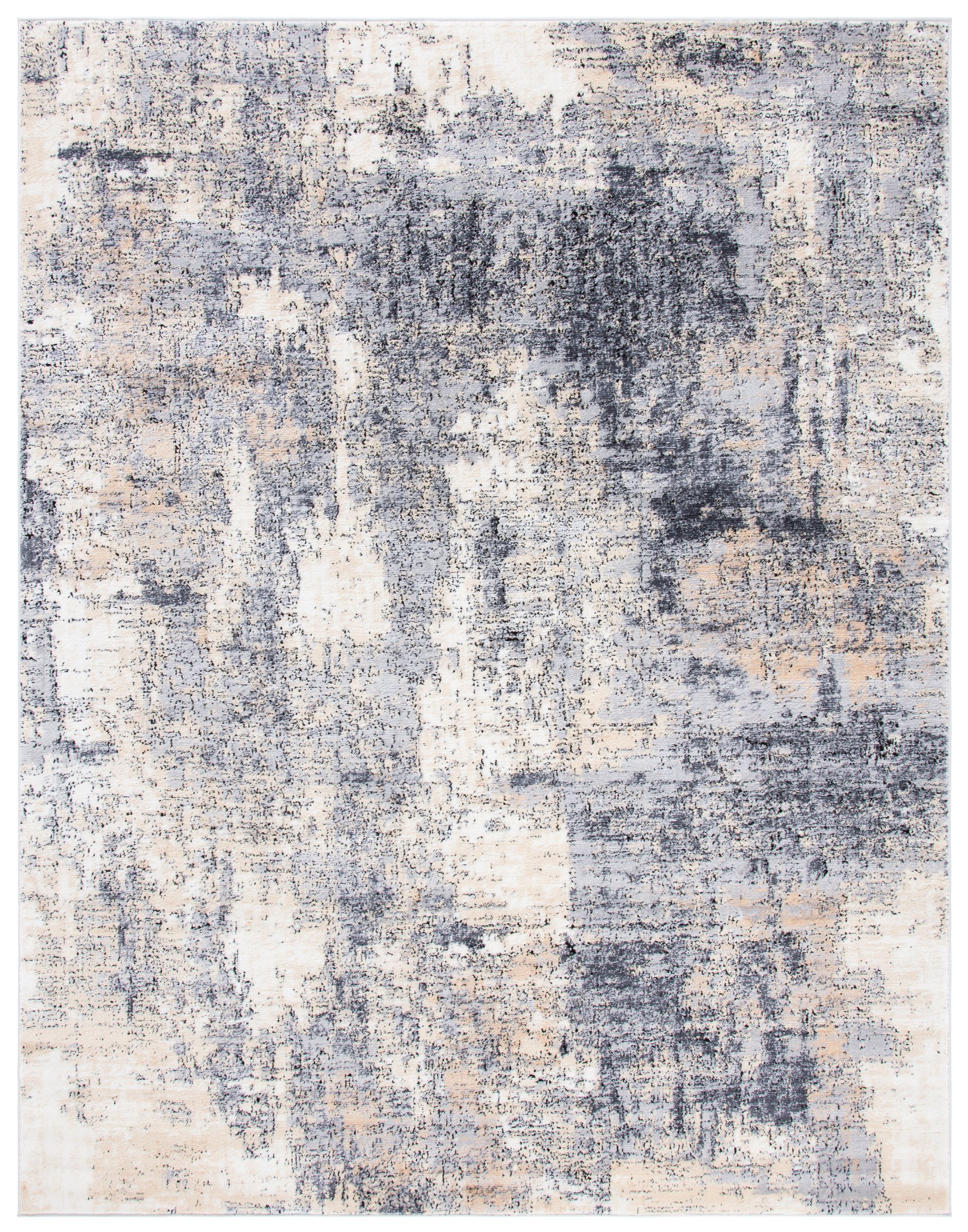 Safavieh ALA777H-8 Amelia Graine 8 x 10 (ft) Loomed Polypropylene Gray/Gold Rectangular Indoor Distressed/Overdyed Bohemian/Eclectic Area rug