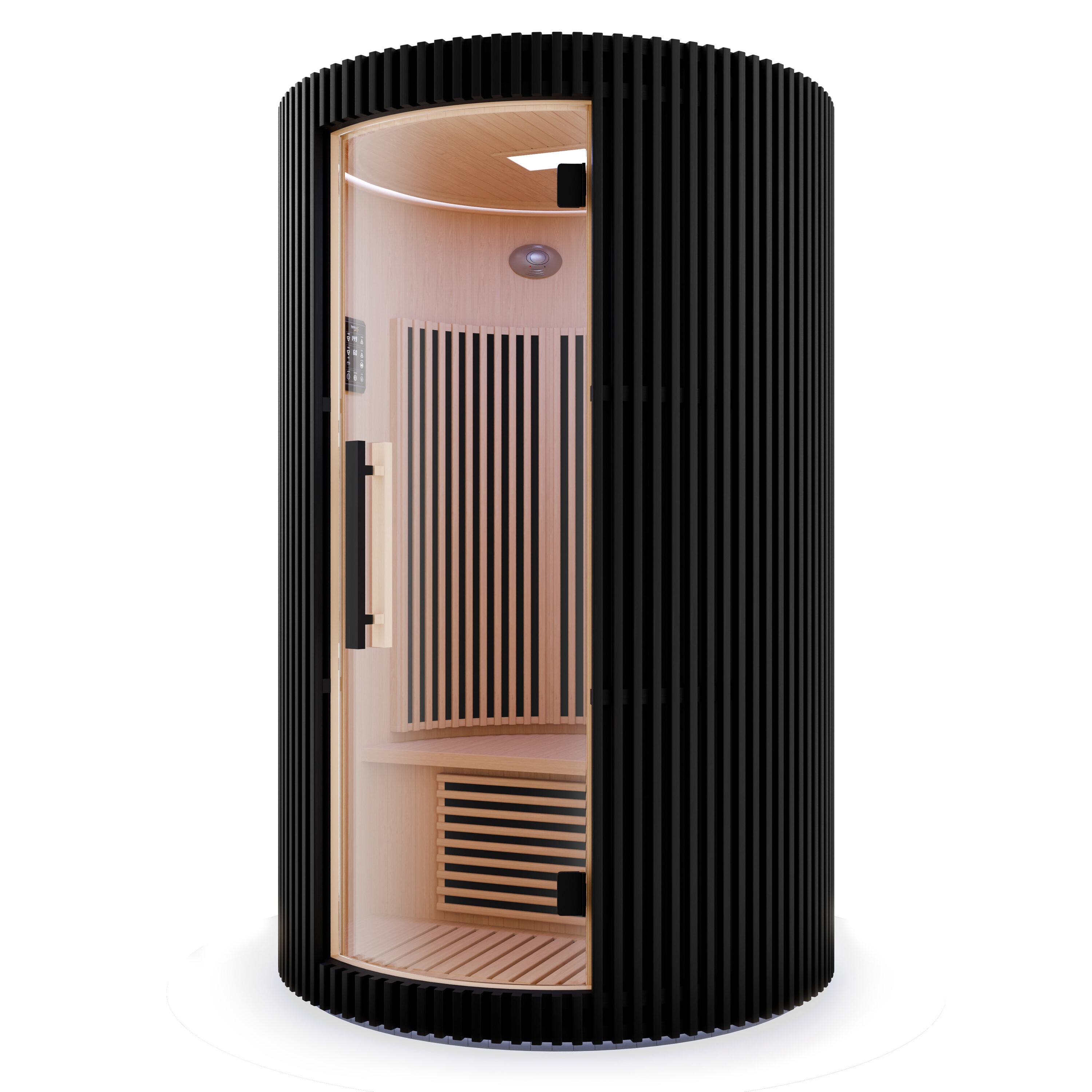 SaunaSpa 78.7-in H x 51.2-in W x 51.2-in D Wood Infrared sauna #SCLS0025-0SBK