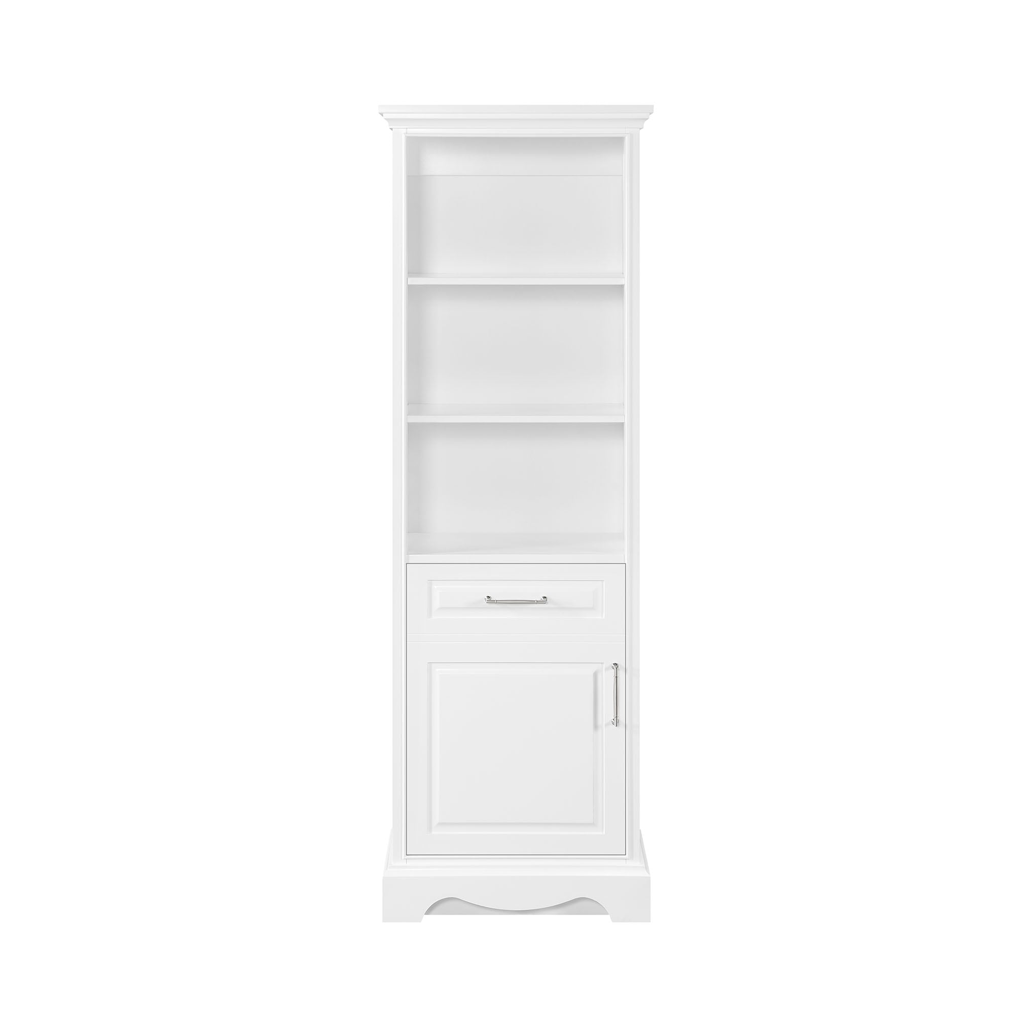 allen + roth Rutherfurd 24-in x 72-in x 15.98-in Swan White Wood ...