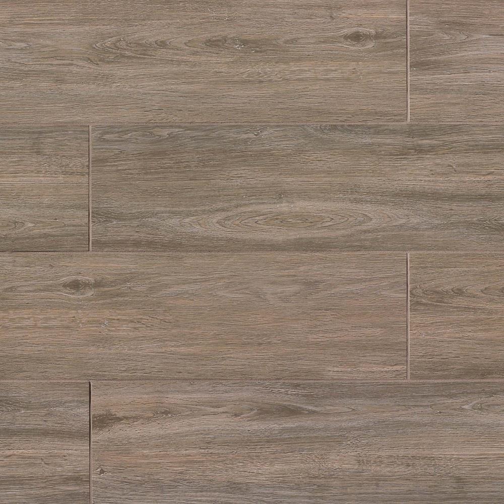Bedrosians TCRWT2120N Titus 4-Pack Noce 8-in x 48-in Matte Porcelain Wood Look Tile