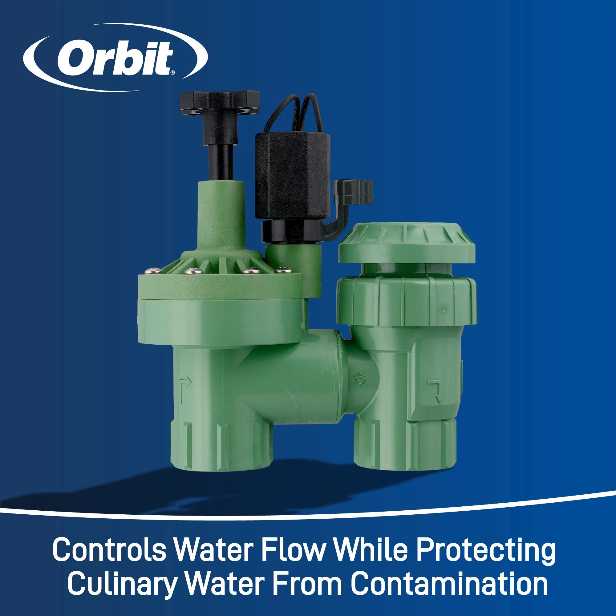 Orbit 0.75-in Plastic Electric Anti-siphon Irrigation Valve in the