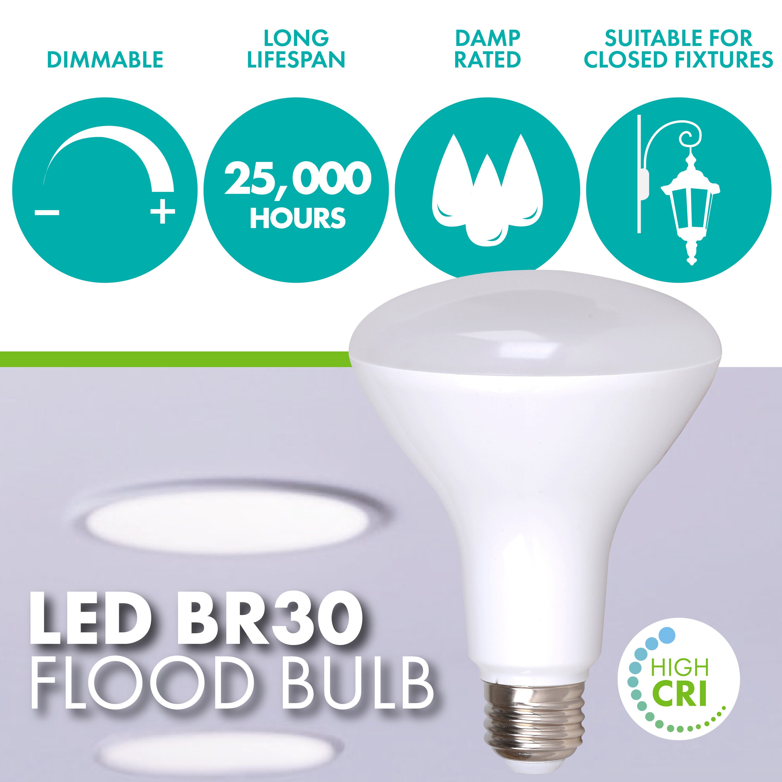 Simply Conserve LR30D08W-50K-8PK Led-Flood-Spot-Light-Bulbs - View #3