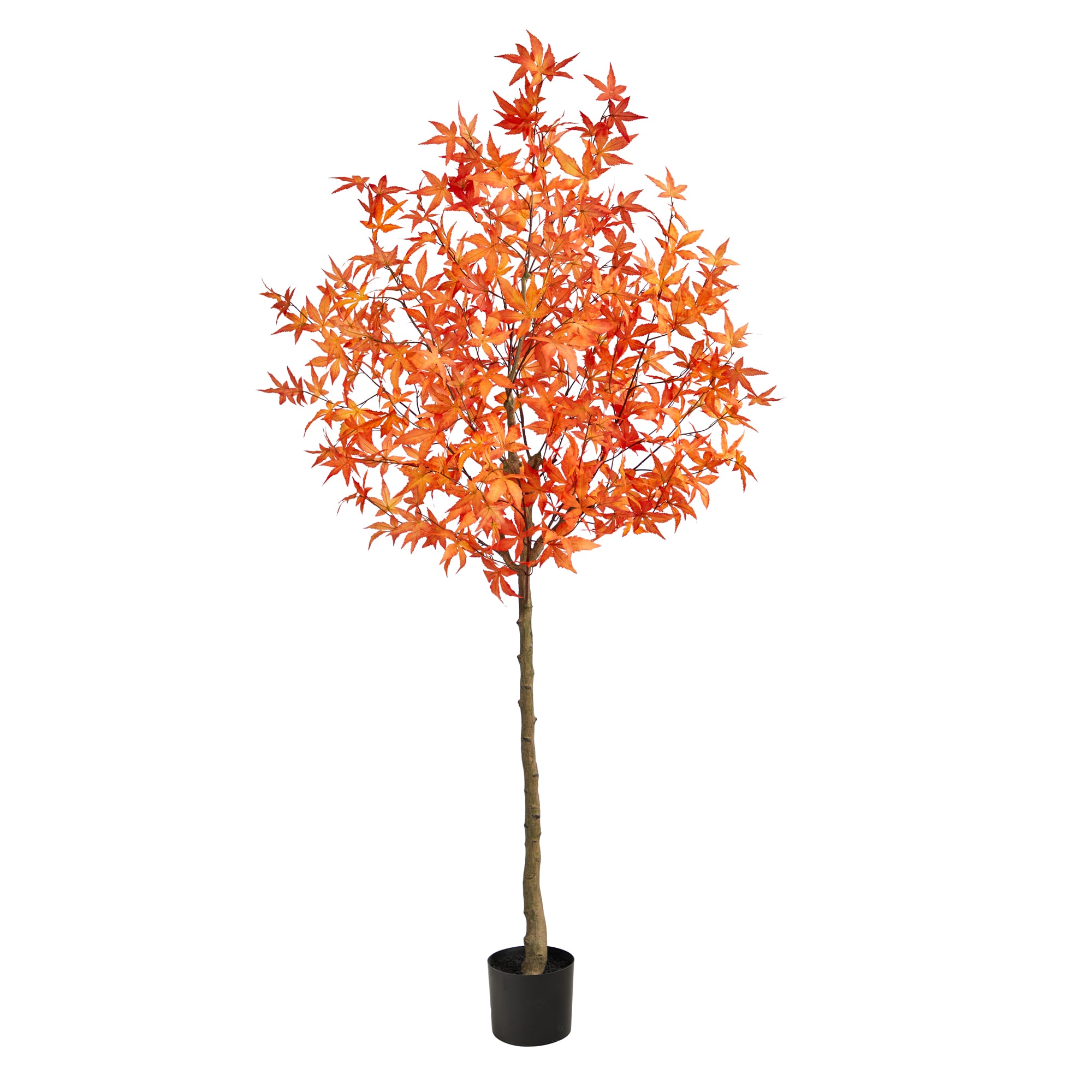 Nearly Natural T2797-OG 72-Inches Orange Indoor Floor Mixed greenery Artificial tree