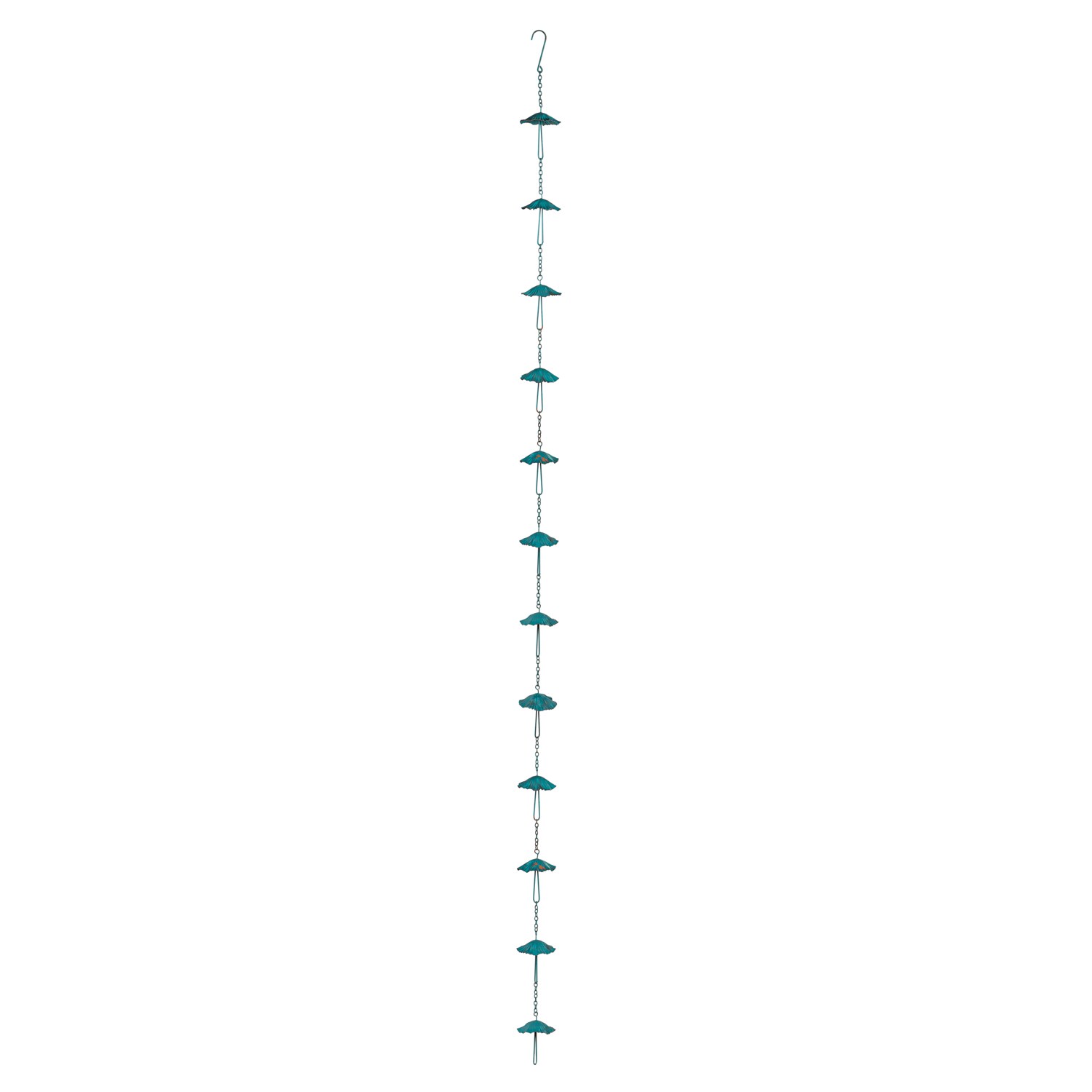 Evergreen 47M5286 8-ft Blue Umbrella Rain Chains