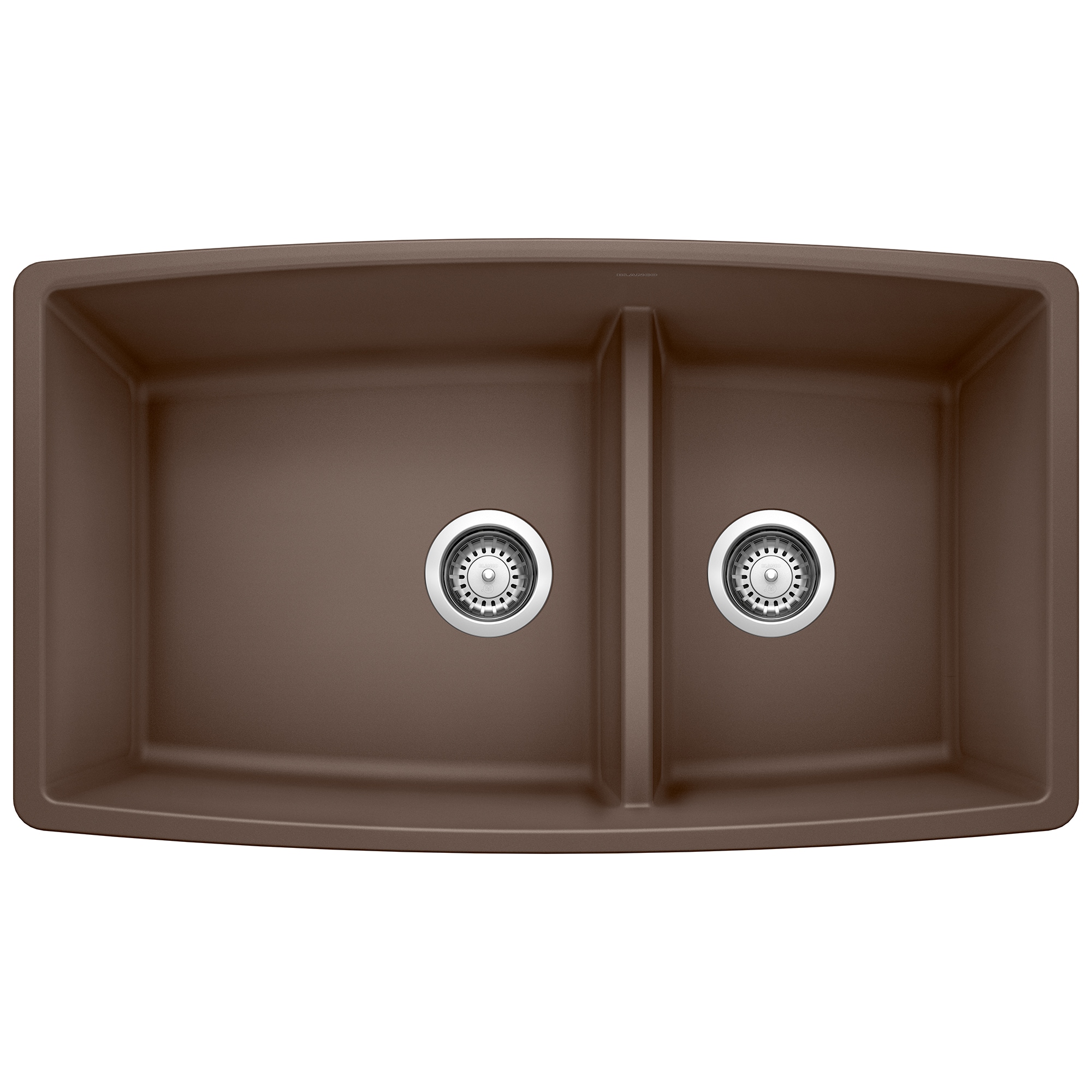 BLANCO 441313 Performa Silgranit Undermount 33-in x 19-in Granite Double offset bowl Kitchen Sink
