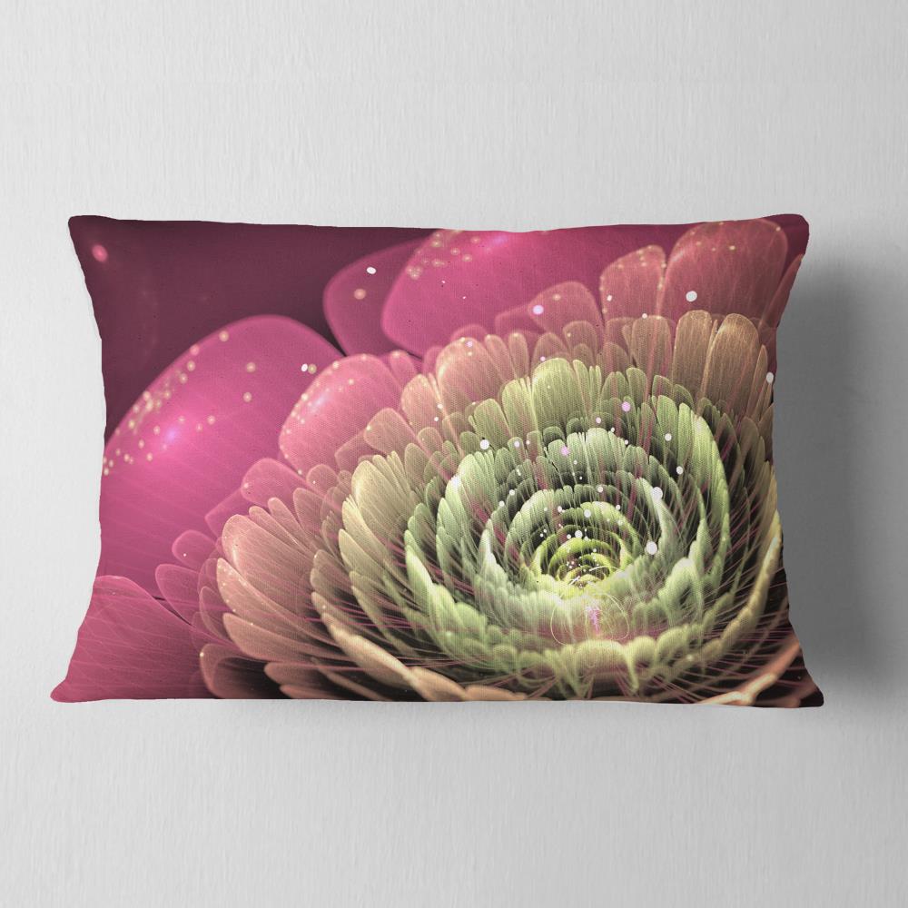 Designart CU8877-12-20 12-in x 20-in Pink Indoor Decorative Pillow
