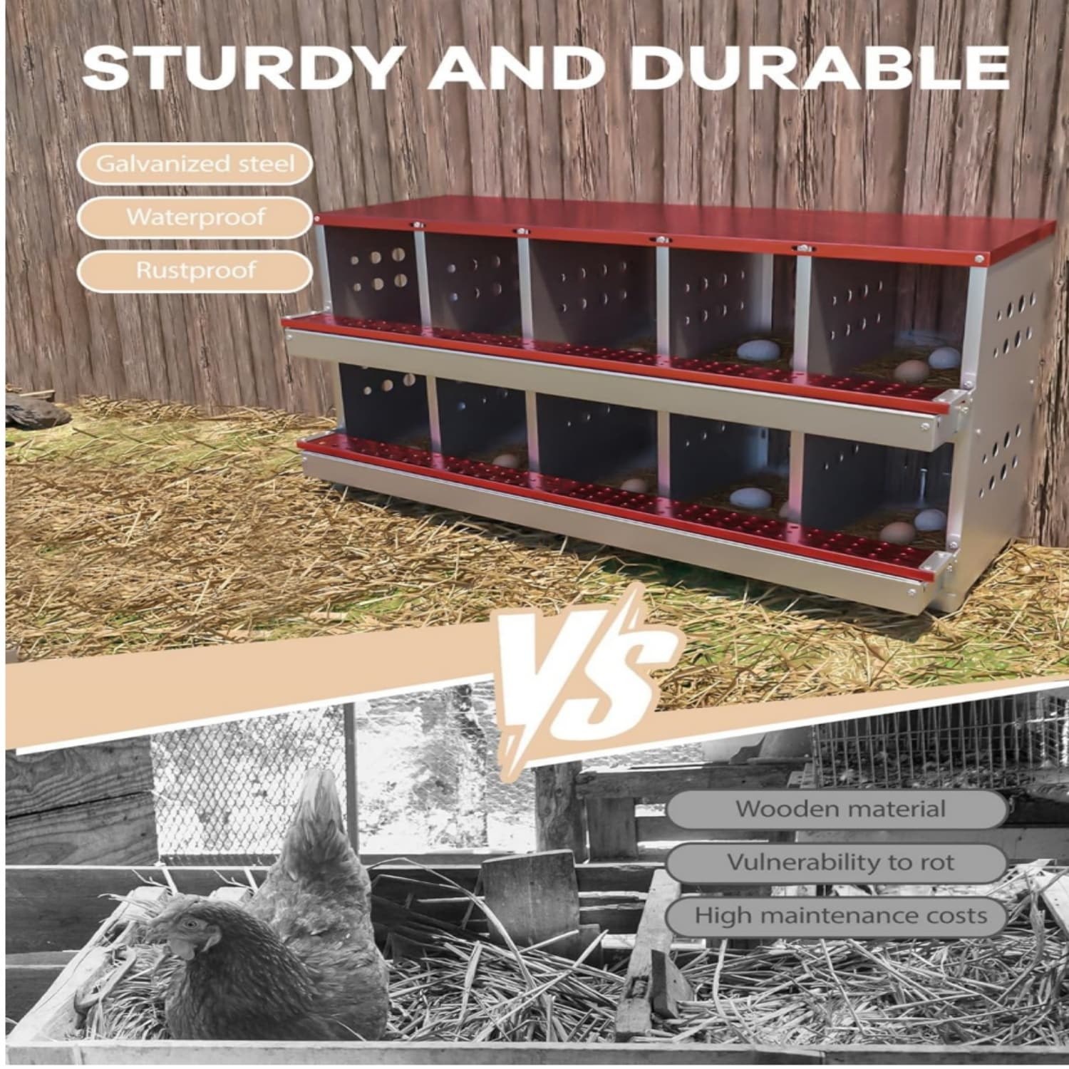 Garvee LSHQQPHO-167F8Q71 Chicken-Coops-Rabbit-Hutches - View #5