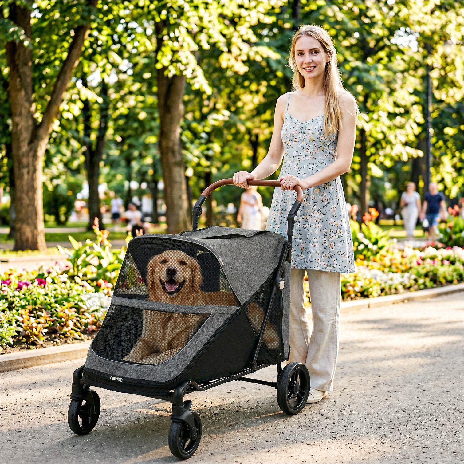sunjurt 9YVS1EZFANCL Pet-Strollers - View #8