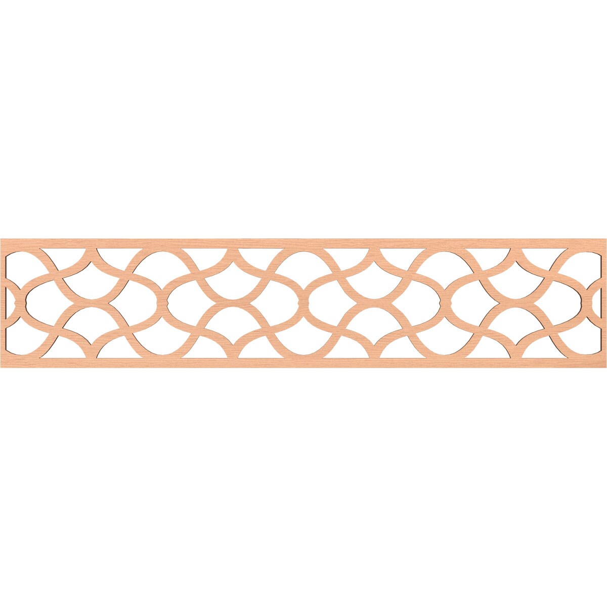 Ekena Millwork Resort Fretwork Flat Trim 10-in x 3.9-ft Alder Brown ...