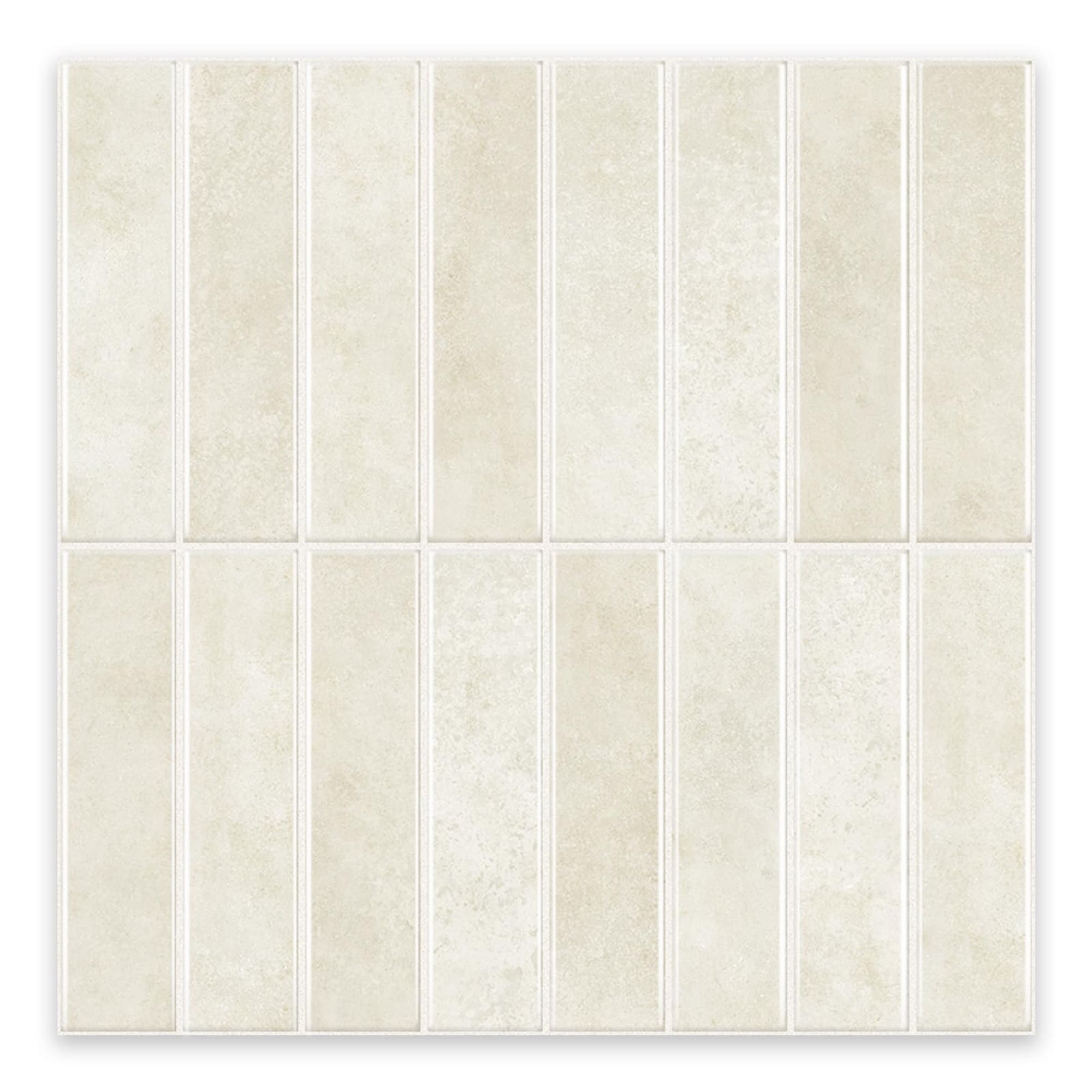 Angel Sar 10 Pack 11.8x11.8 Inch Beige Thicker Design Peel and Stick Backsplash Wall Tiles Self Adhesive for Kitchen Bathroom