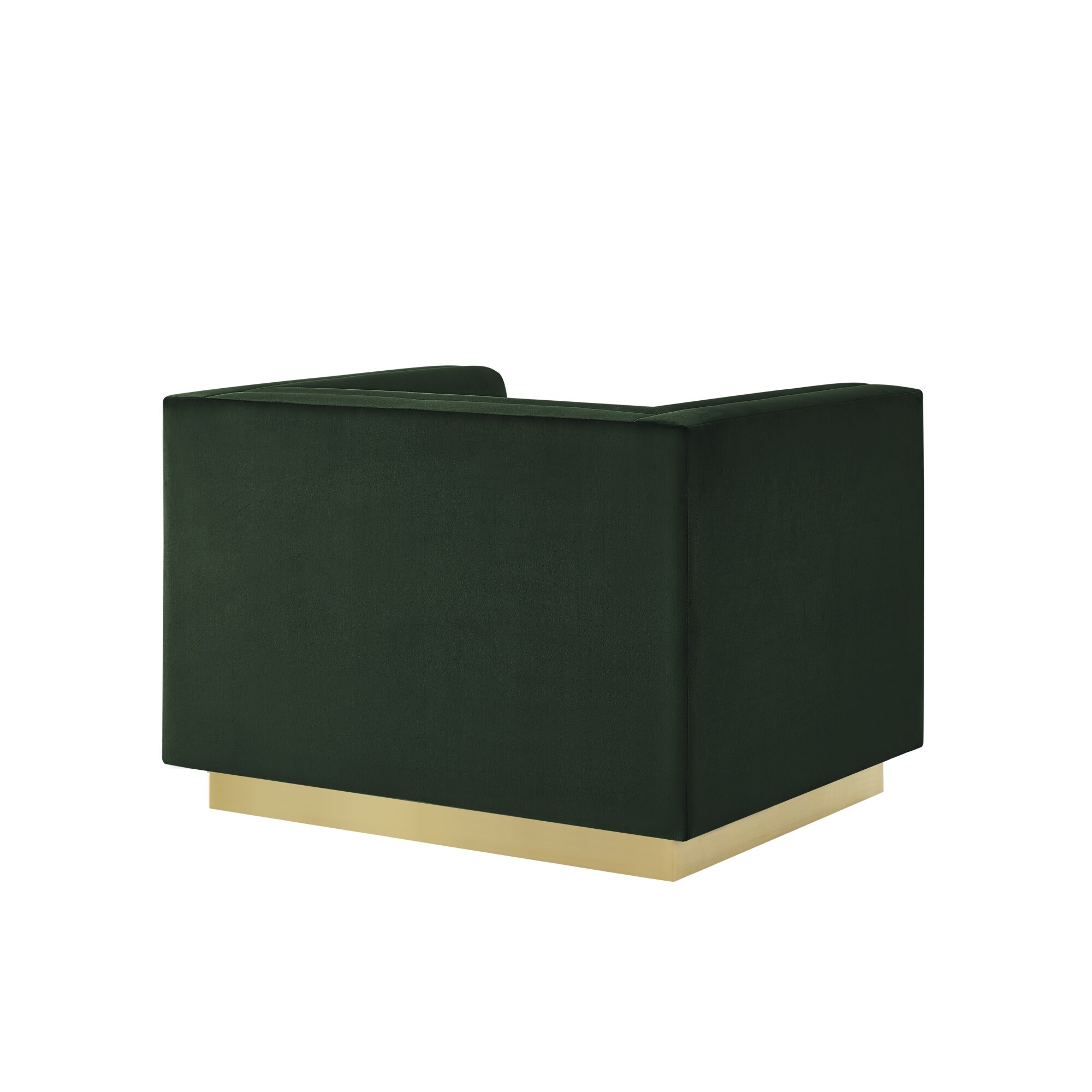 Inspired Home Annemarie Modern Hunter Green Velvet Club Chair CC459 ...
