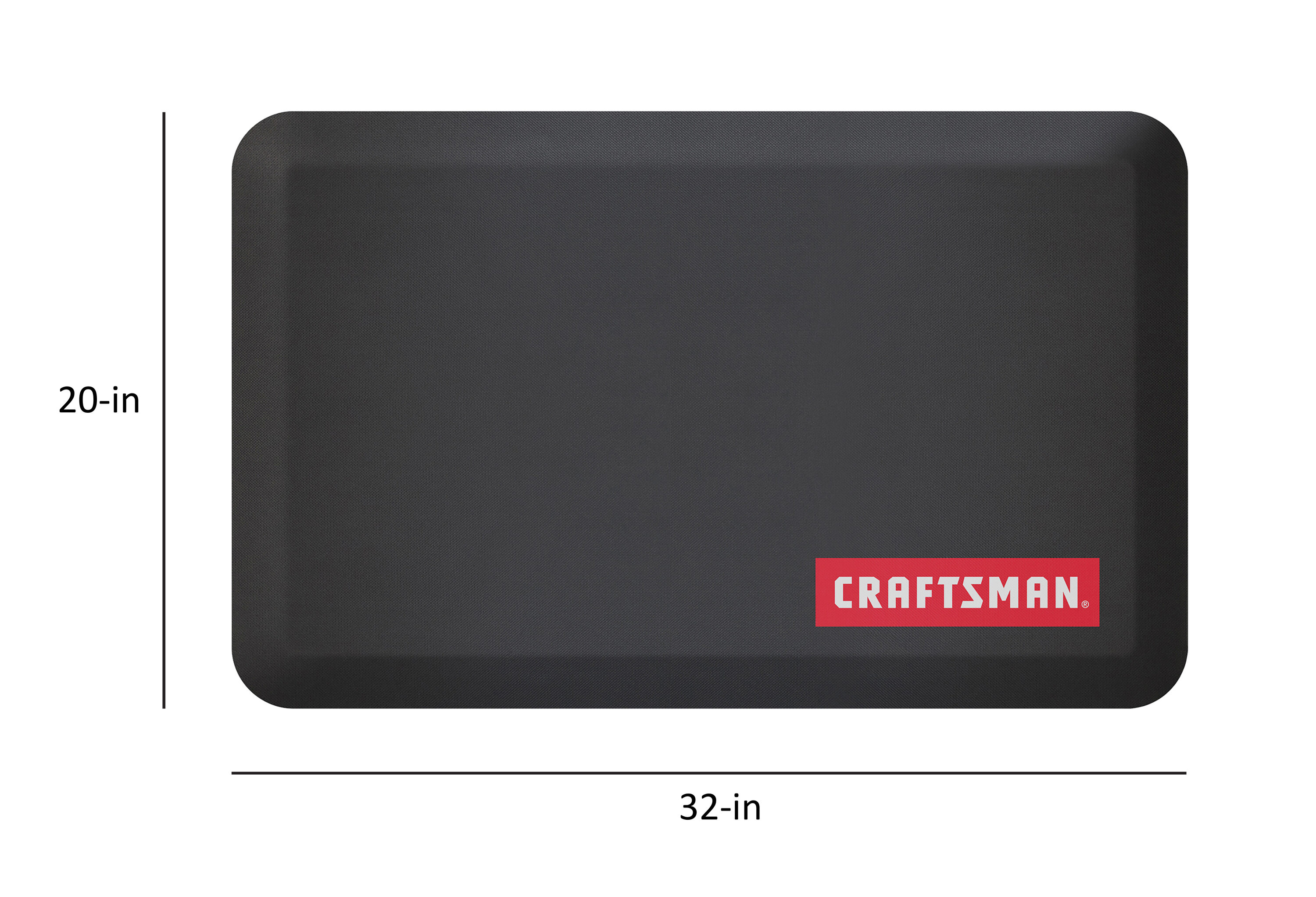 Craftsman Anti-Fatigue Garage Mat, Grey, 72 in L x 20 in W