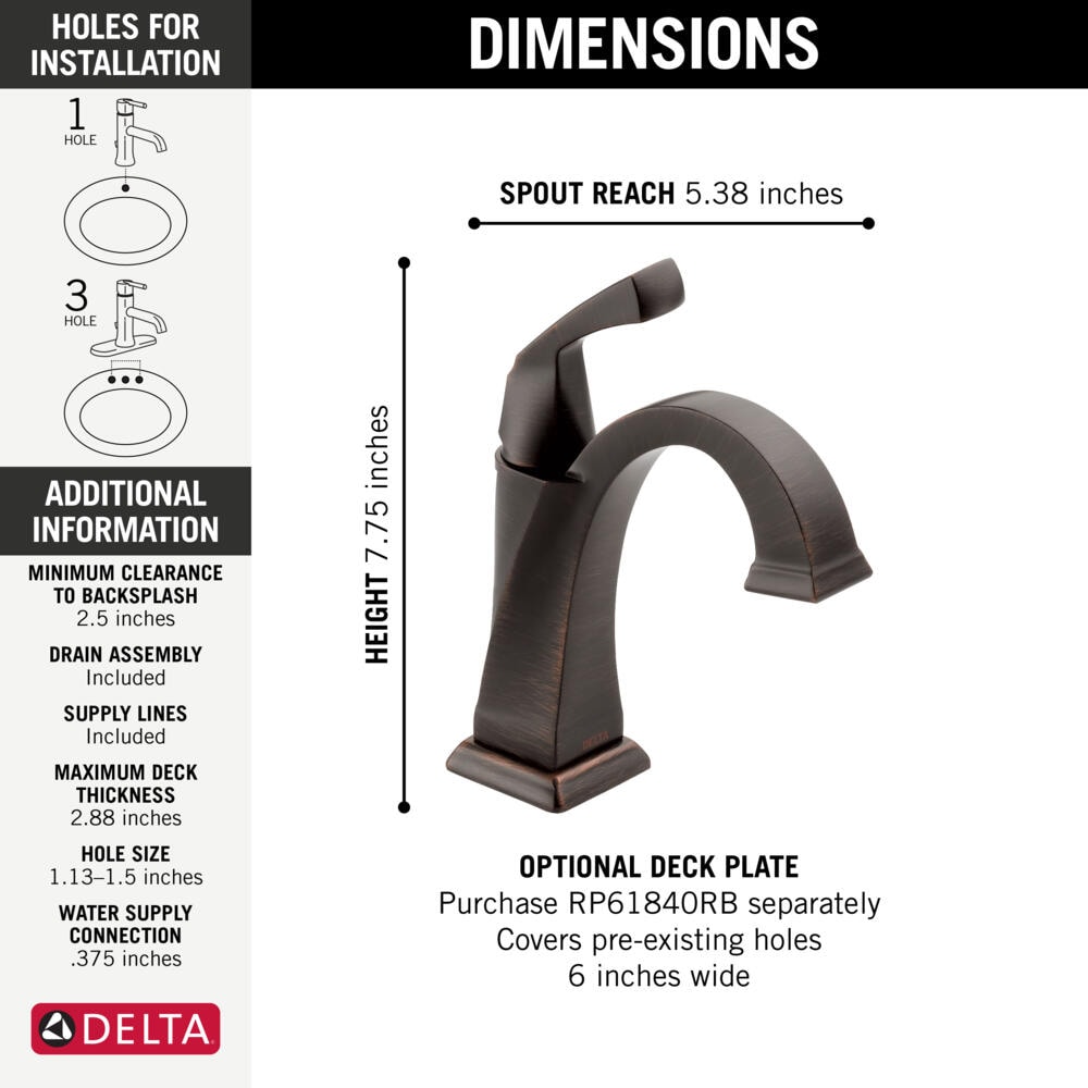 Delta 551-RB-DST Lavatory-Faucets - View #5