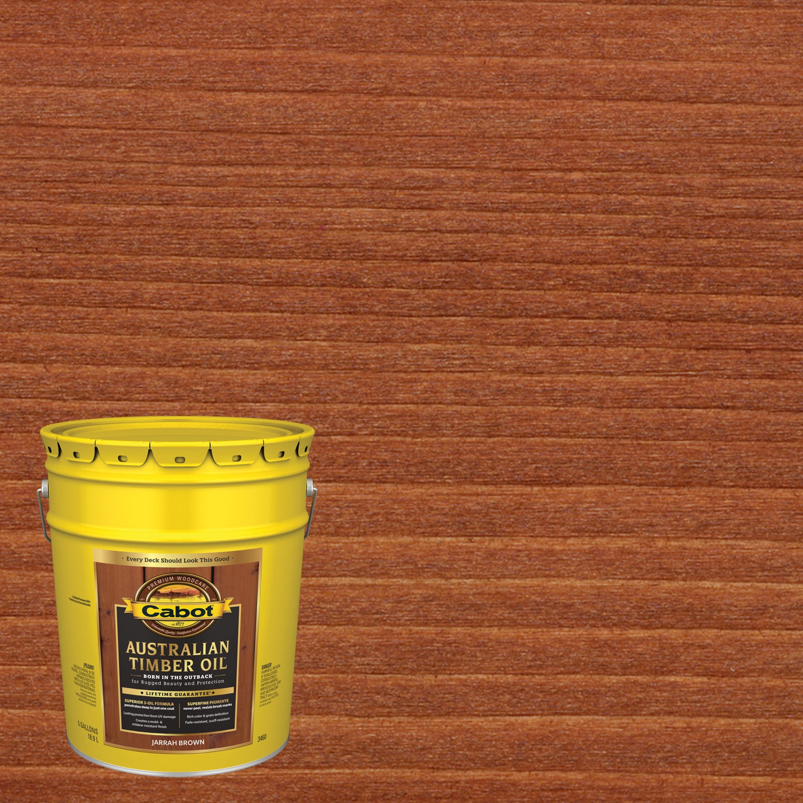 1 Gal. Transparent Penetrating Oil-Based Exterior Waterproofing Wood Stain  Clear Tint Base