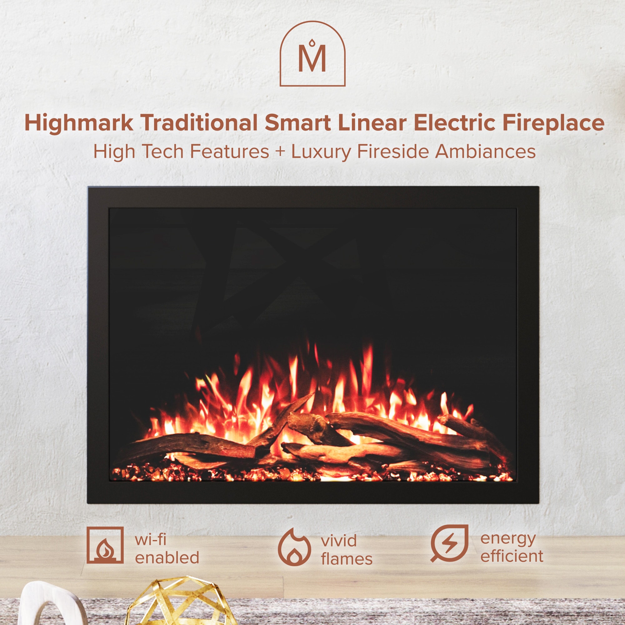 Modern Ember ME-HM38-TRAD Electric-Fireplace-Fireboxes - View #2