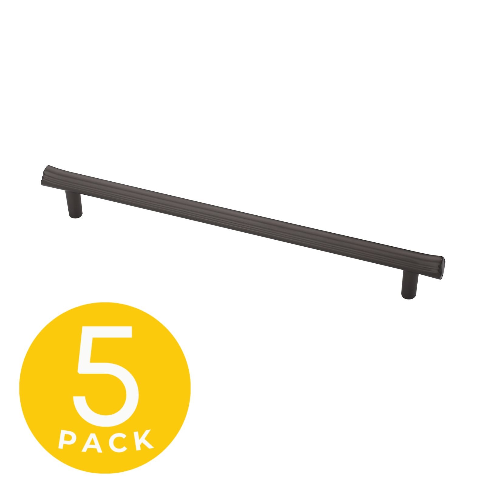 Sapphire SP-2214-192-GM-5 Eclipse 7-1/2-in , 192mm Center to Center Matte Grey Rectangular Bar 5 -Pack