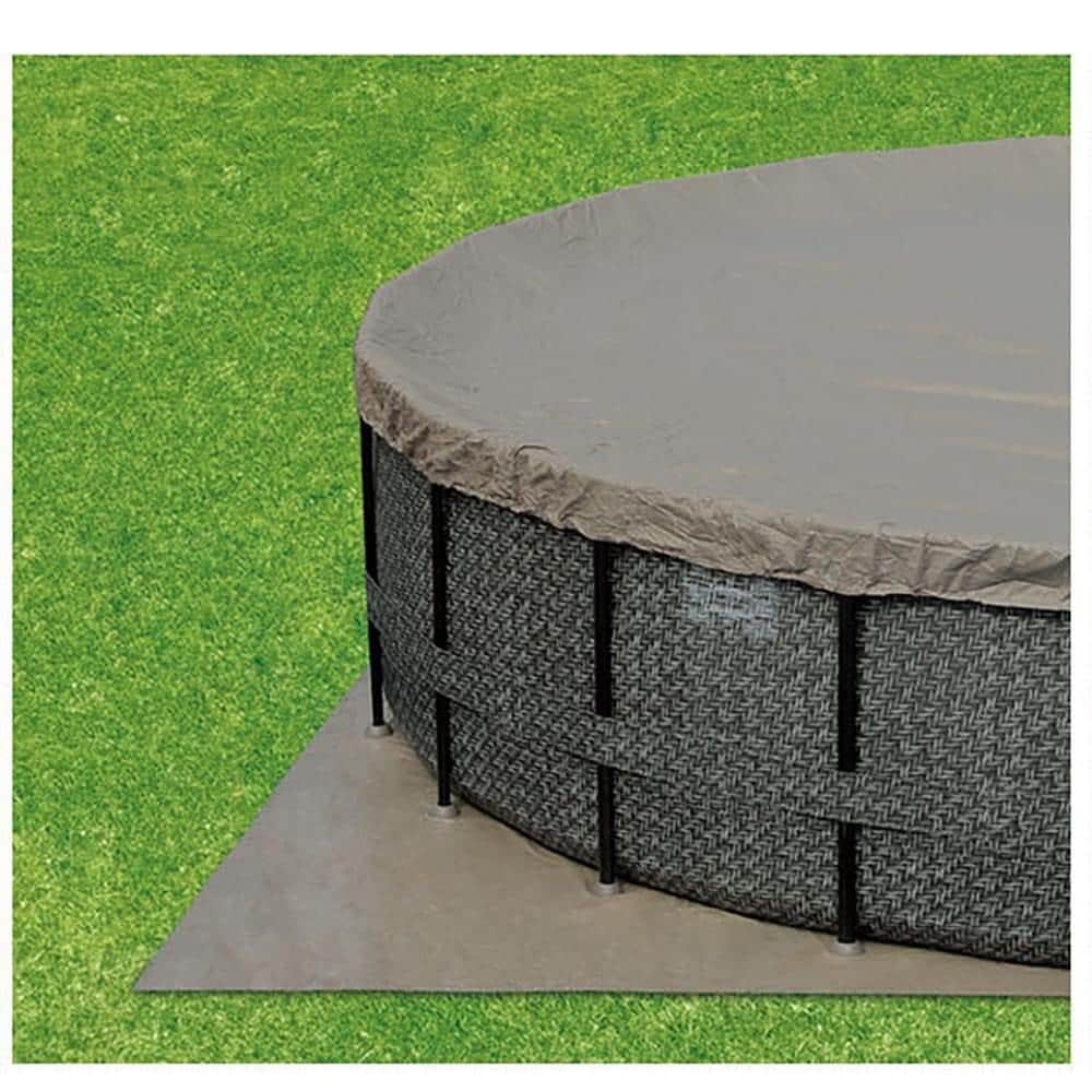 Summer Waves 20-ft x 20-ft x 48-in Steel Wall Panels Round Above-Ground ...