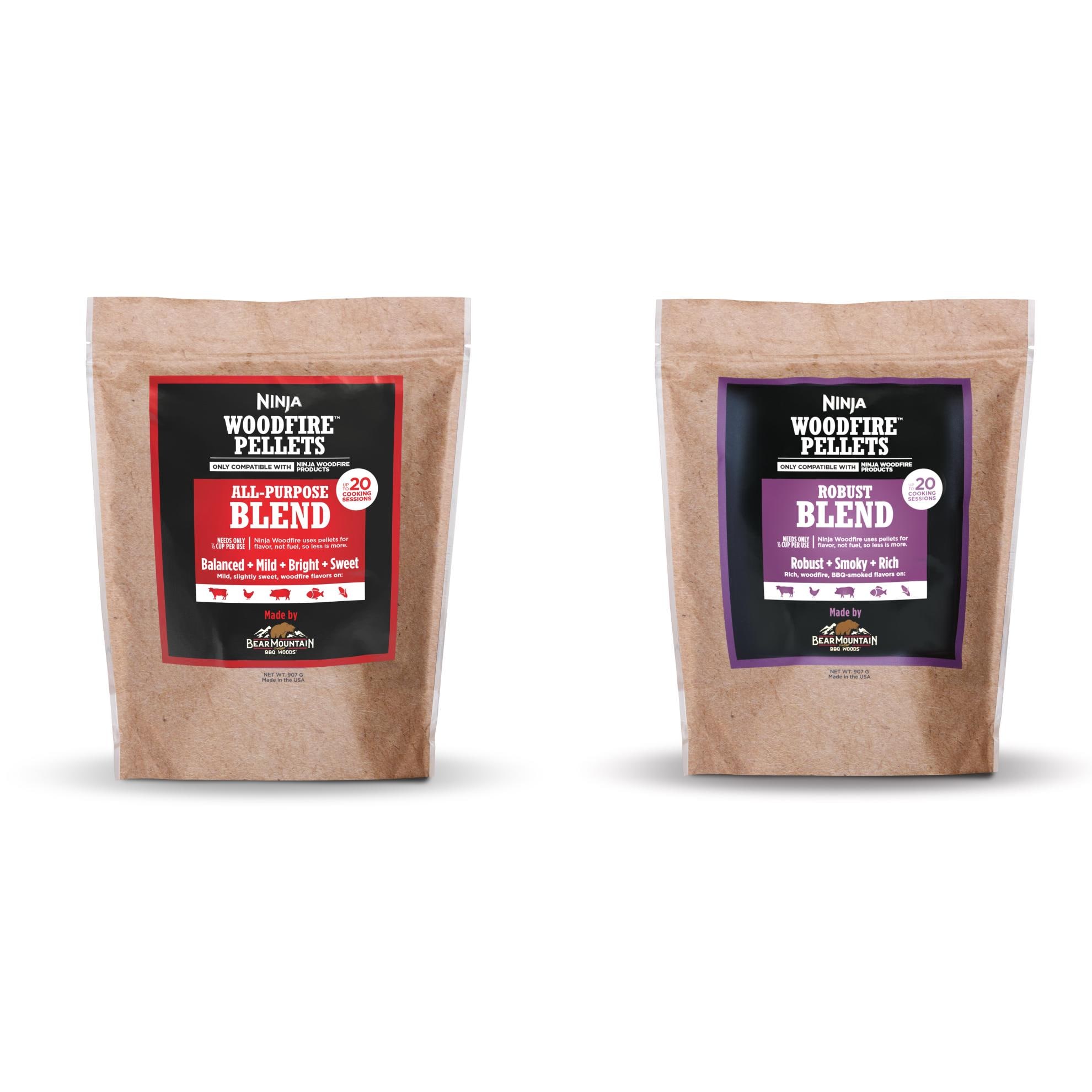 Ninja  Woodfire Flavor All Purpose and Robust Blend 2-lb Wood Pellets Bundle