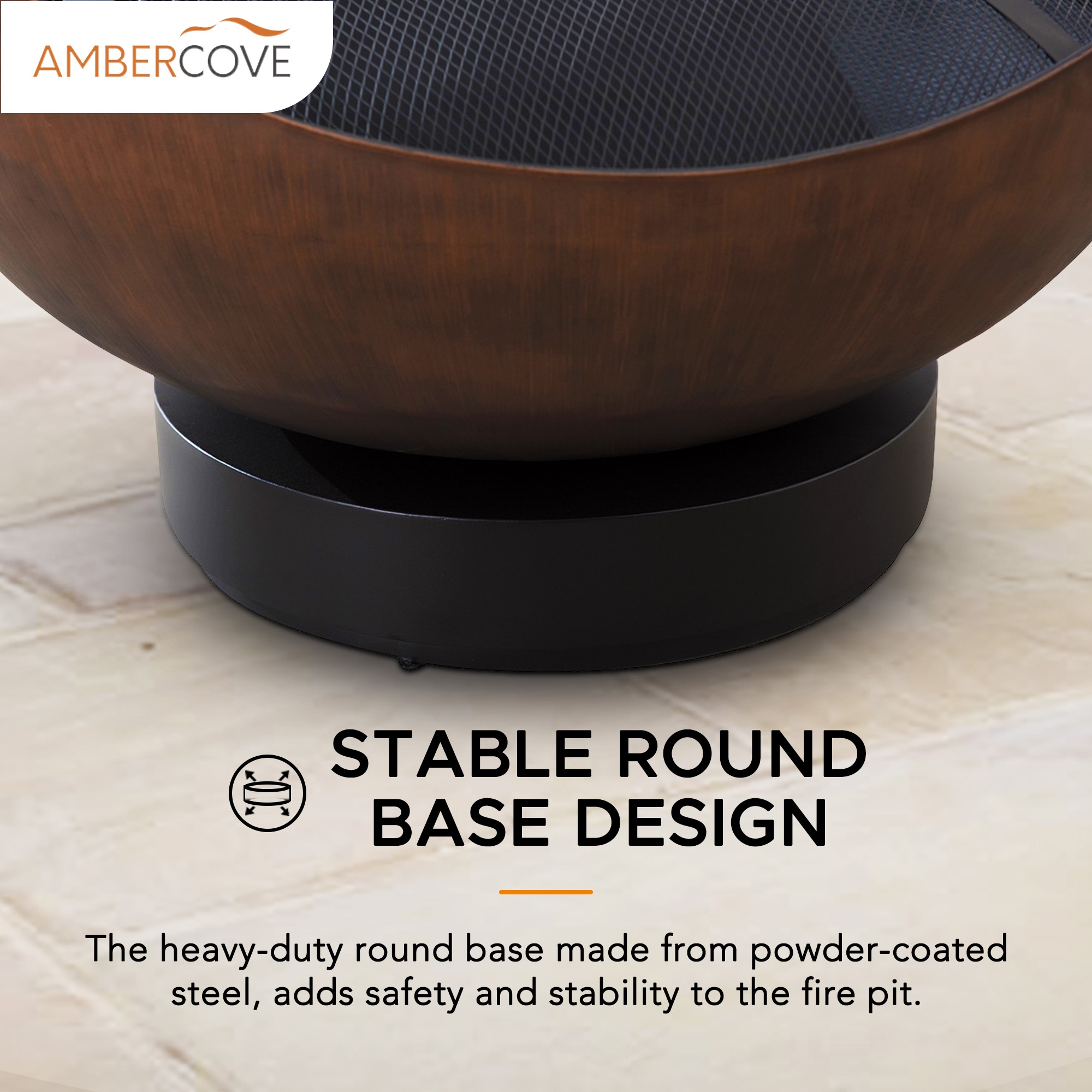 AmberCove A301022700 Outdoor-Woodburning-Firepits - View #3