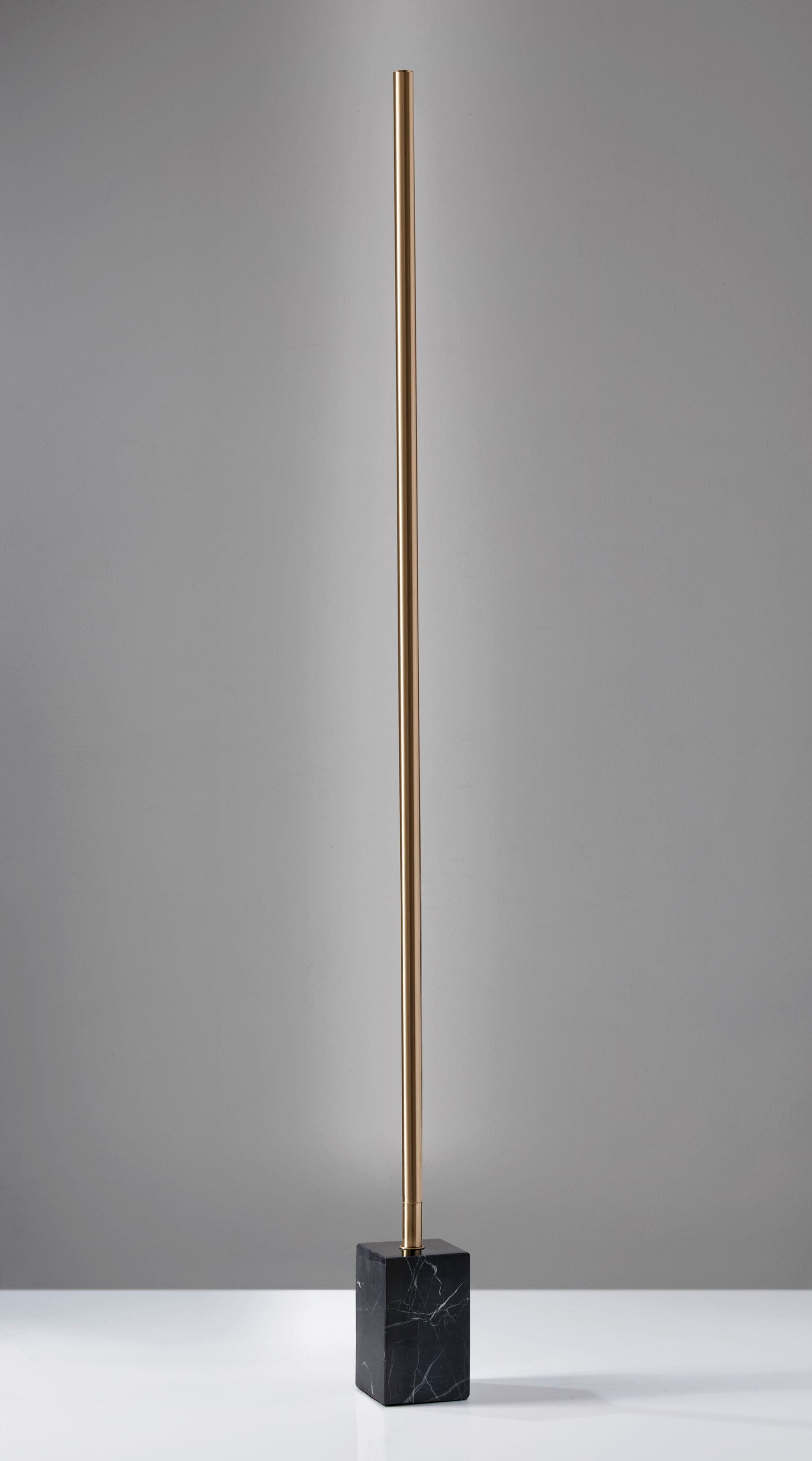 Felix 70'' Antique Brass LED Wall Washer with Marble Base