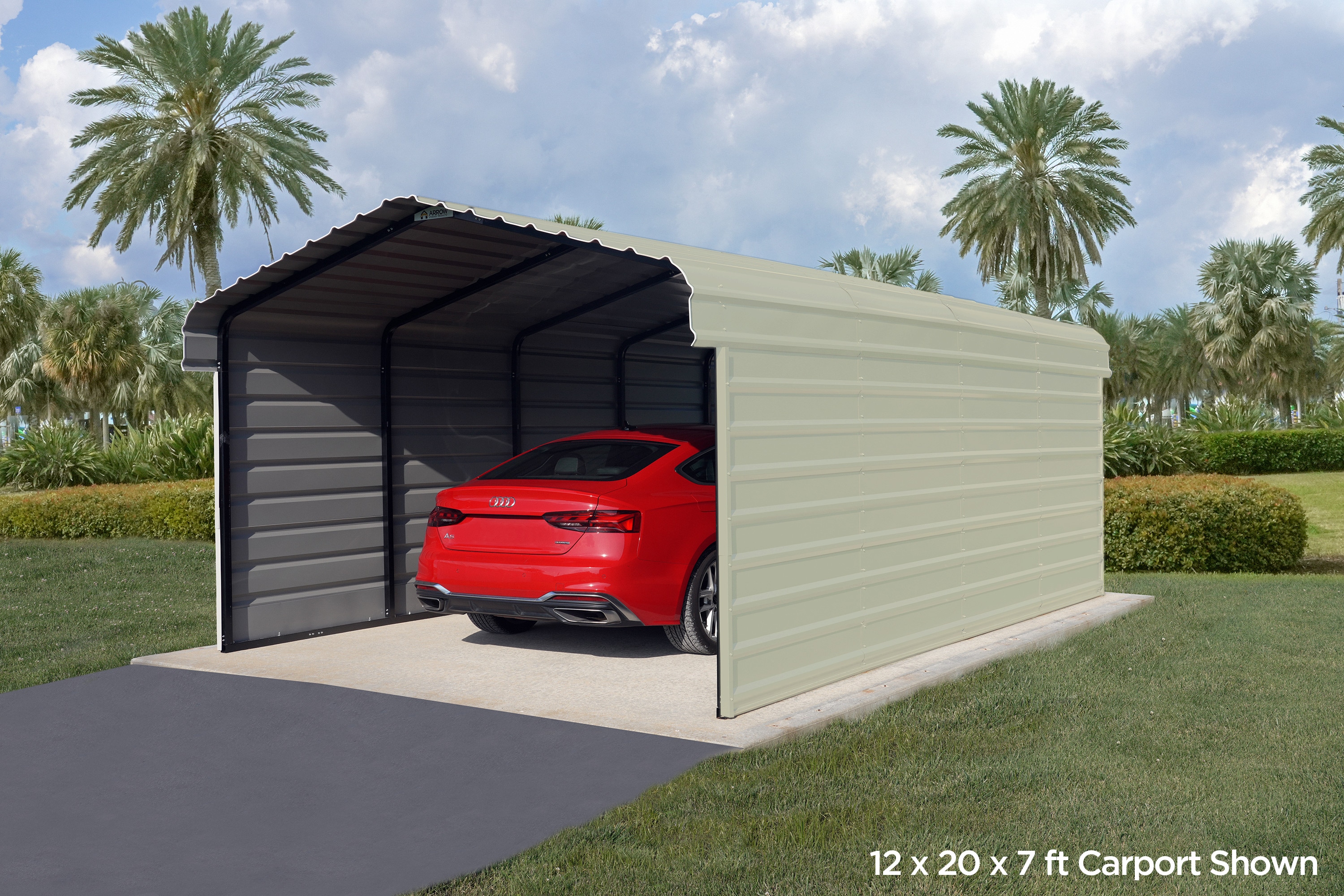 Arrow CPH122909ECL3 Carport-Covers - View #12