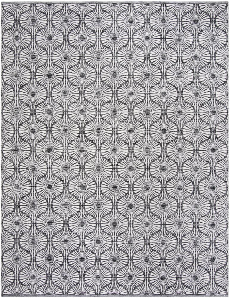 Montauk Off-White and Black Flat Woven 8' x 10' Area Rug