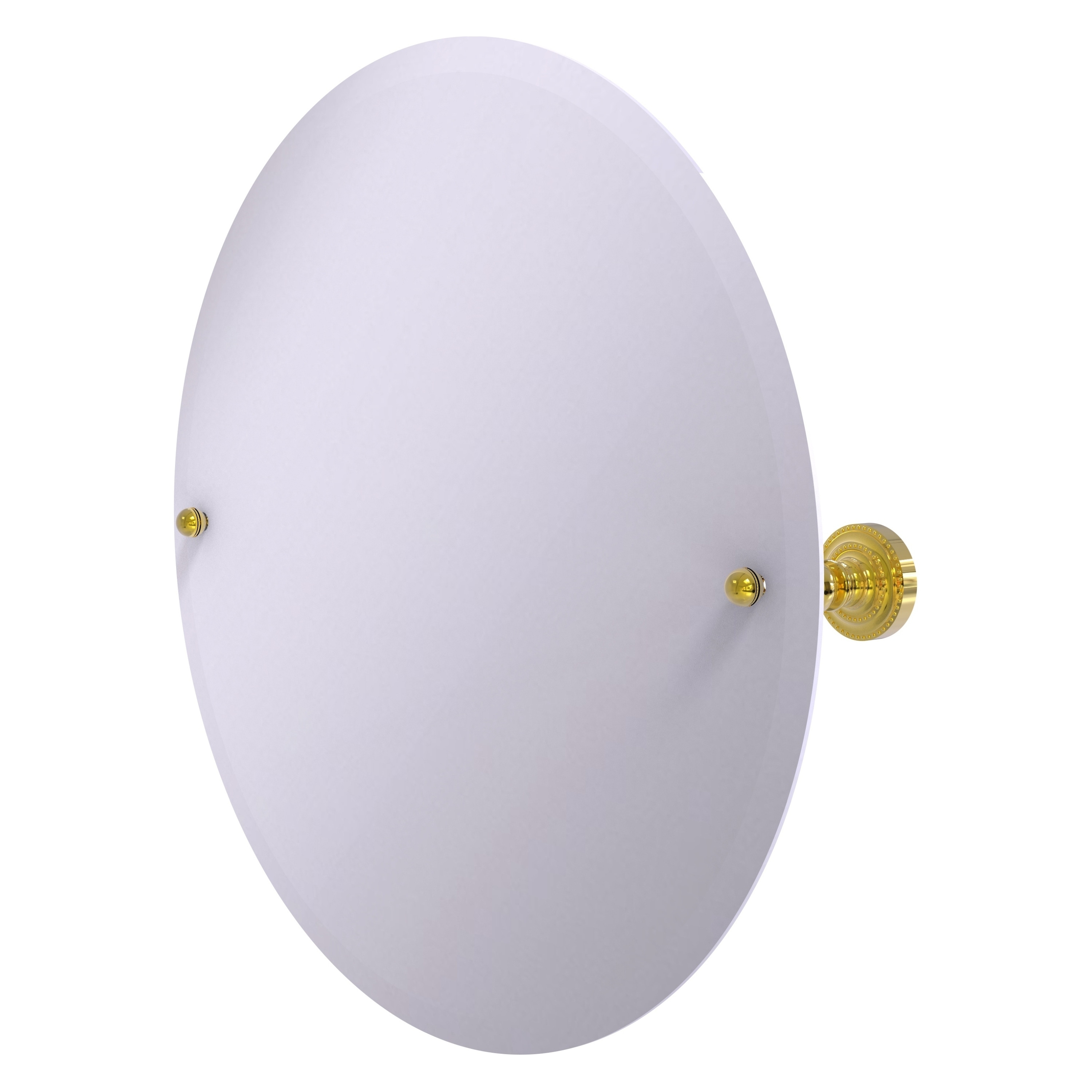 Allied Brass Dottingham 22-in x 22-in Frameless Round Tilting Bathroom ...