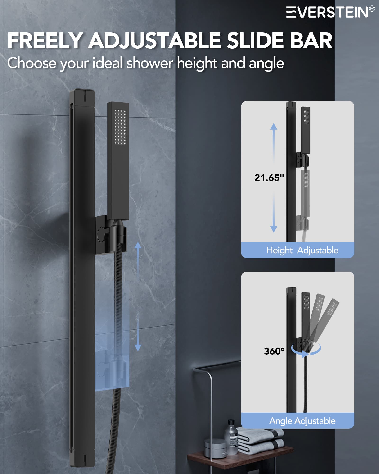 EVERSTEIN SFS-1027-BK16 Tub-Shower-Faucets - View #6