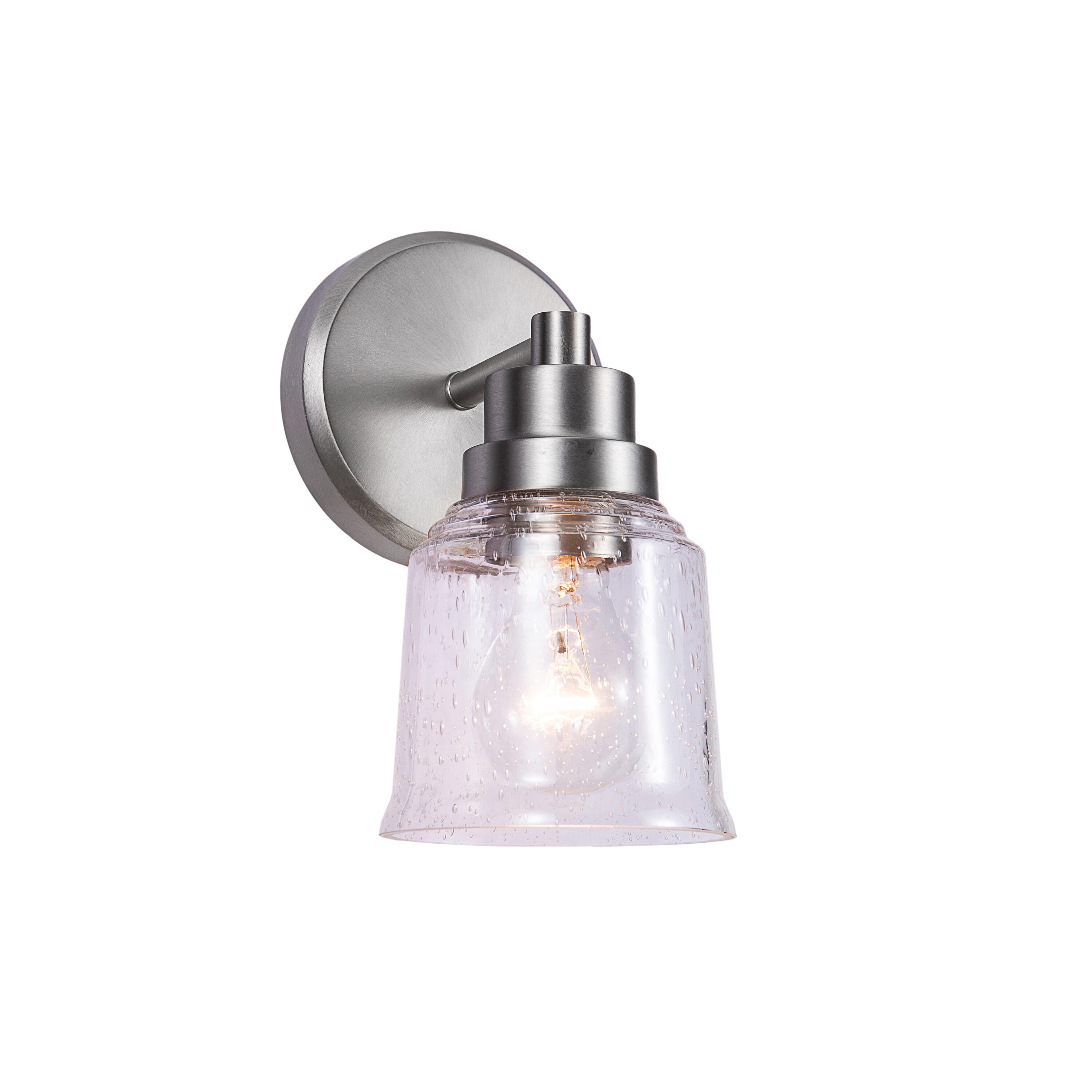 Aspen Creative Corporation 62287 4.75-in 1 -Light Matte Nickel Transitional Vanity light