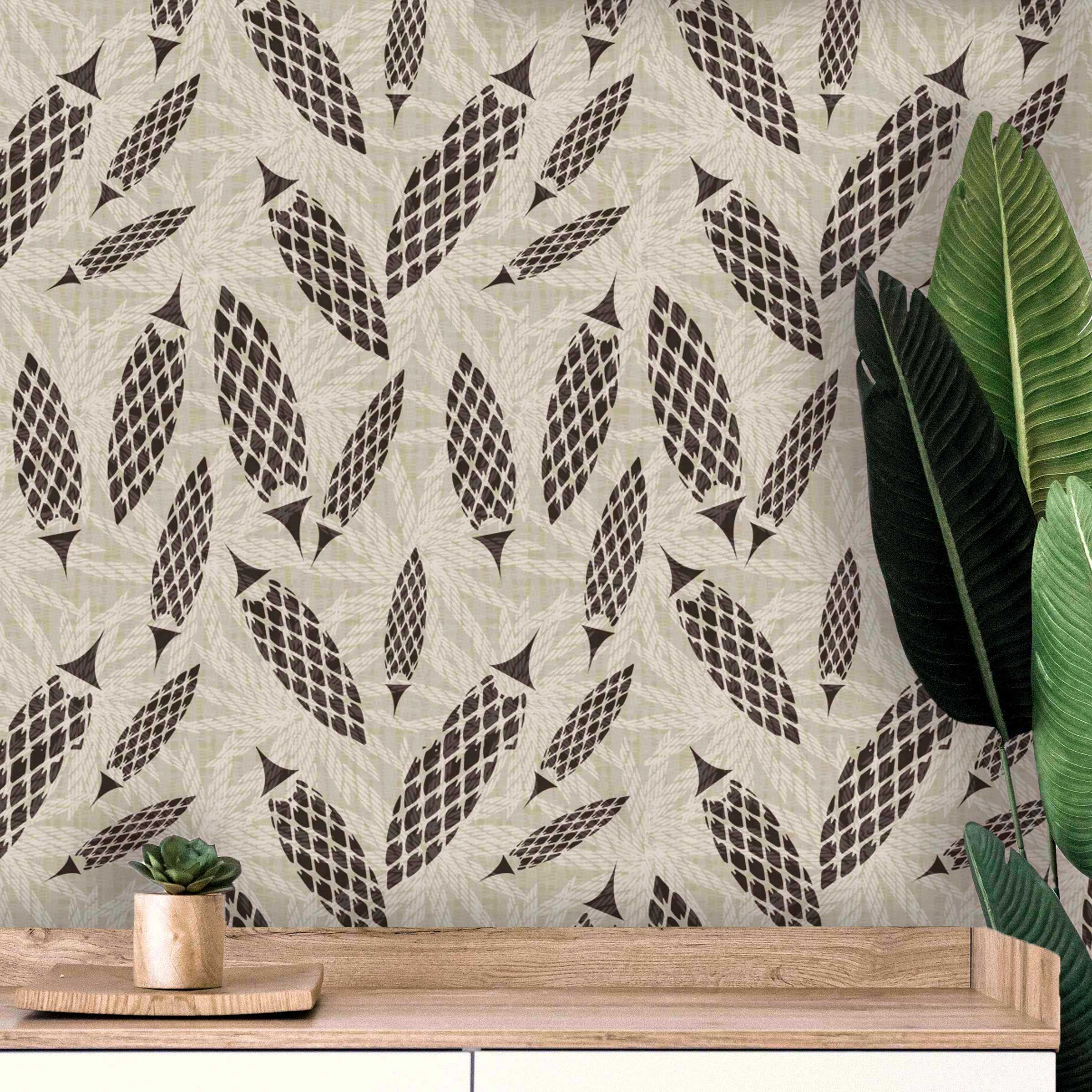 Design is Personal Dip peel and chic wallpaper  ft Cream Brown  Vinyl Abstract Self-adhesive Peel and Stick Wallpaper in the Wallpaper  department at 