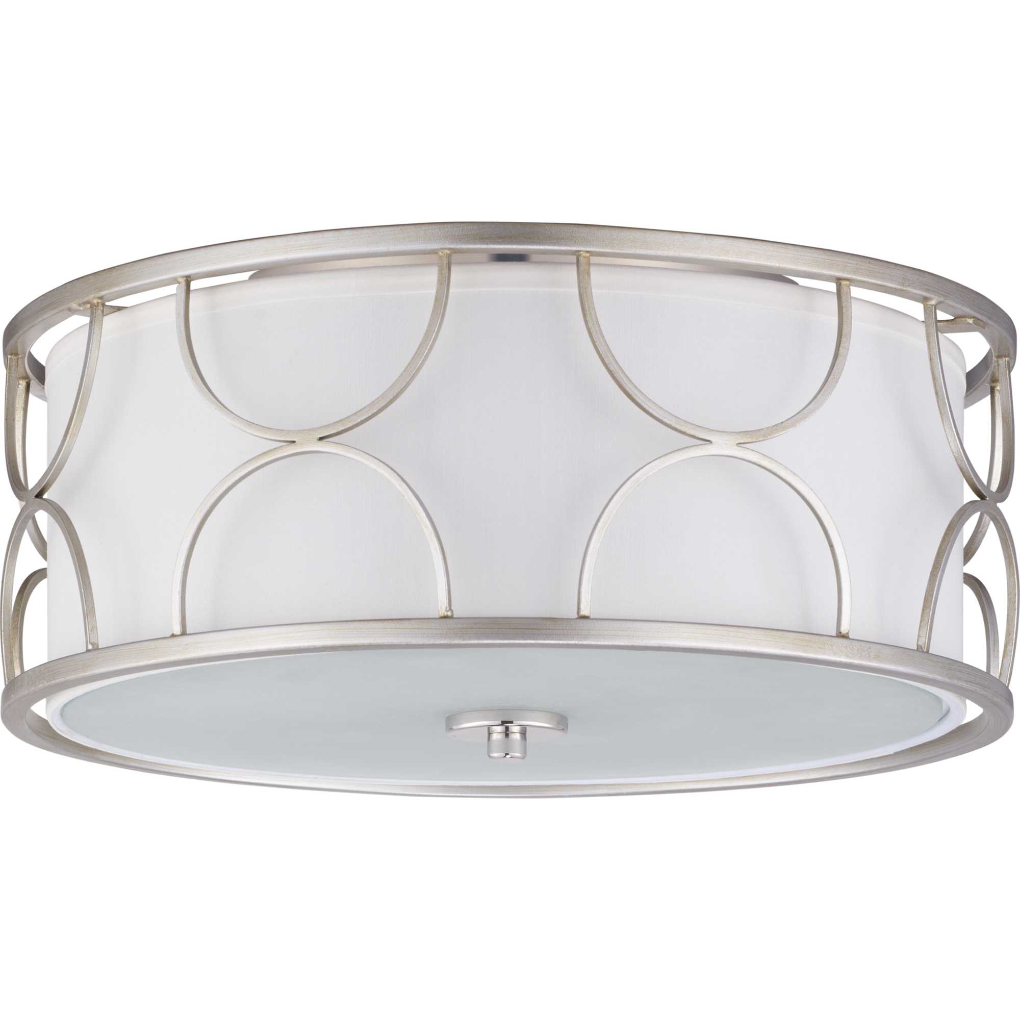 Progress Lighting P350132-134 Landree 3 -Light 16-in Gray Flush Mount Light