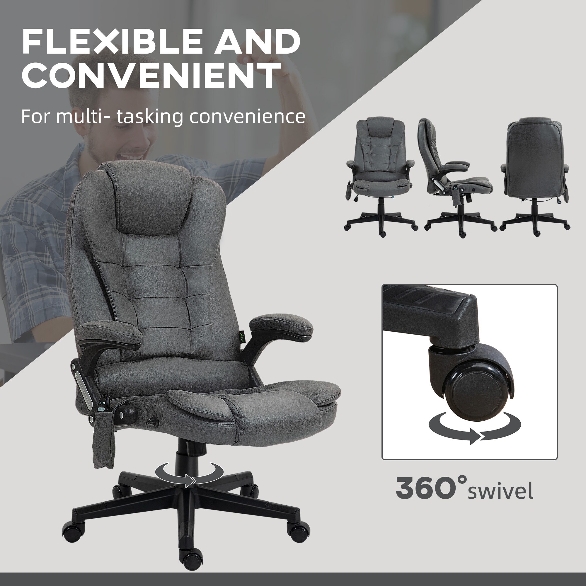 HomCom 921-171V85CG Office-Chairs - View #6