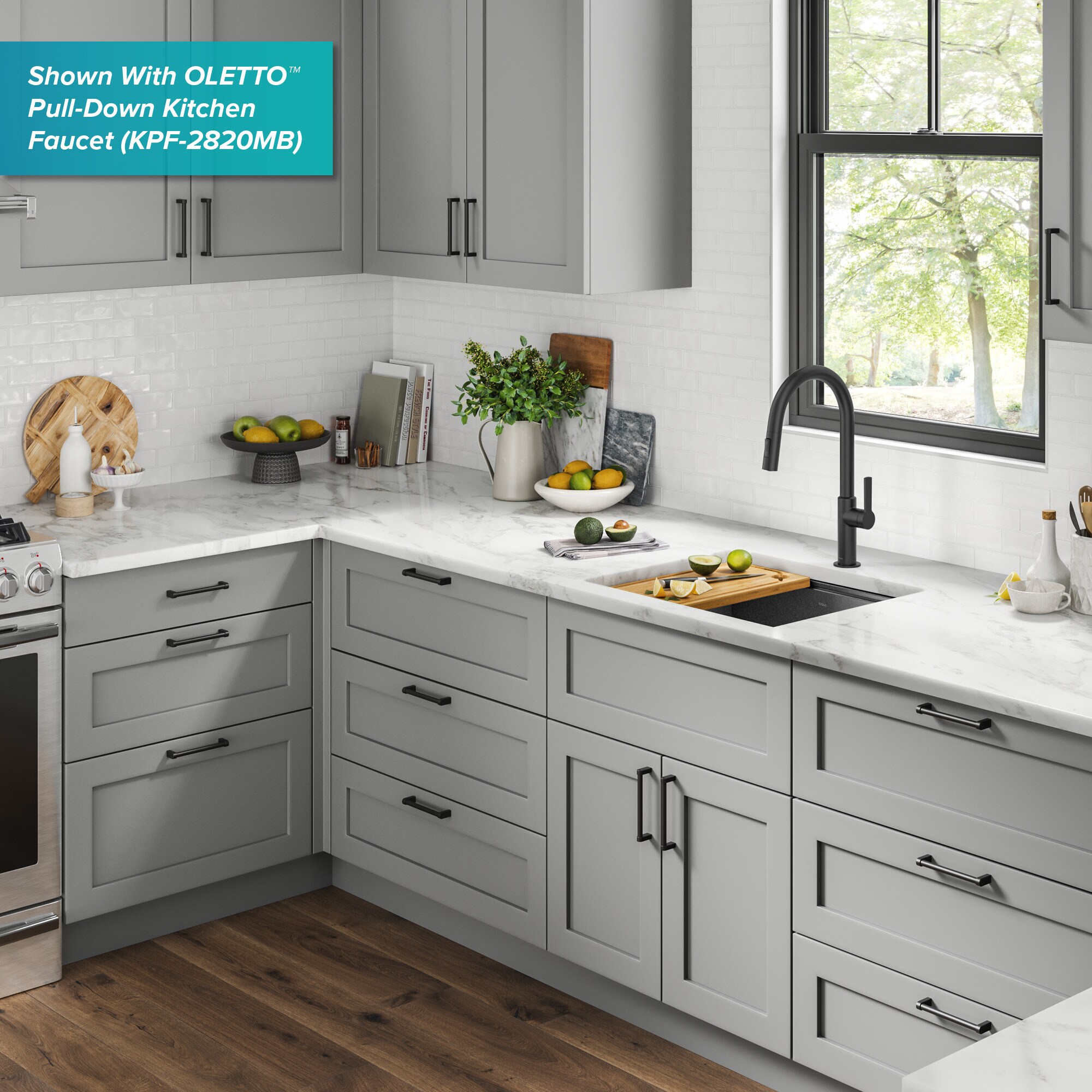 Kraus KWU1111-23-PGM Kitchen-Sinks - View #17