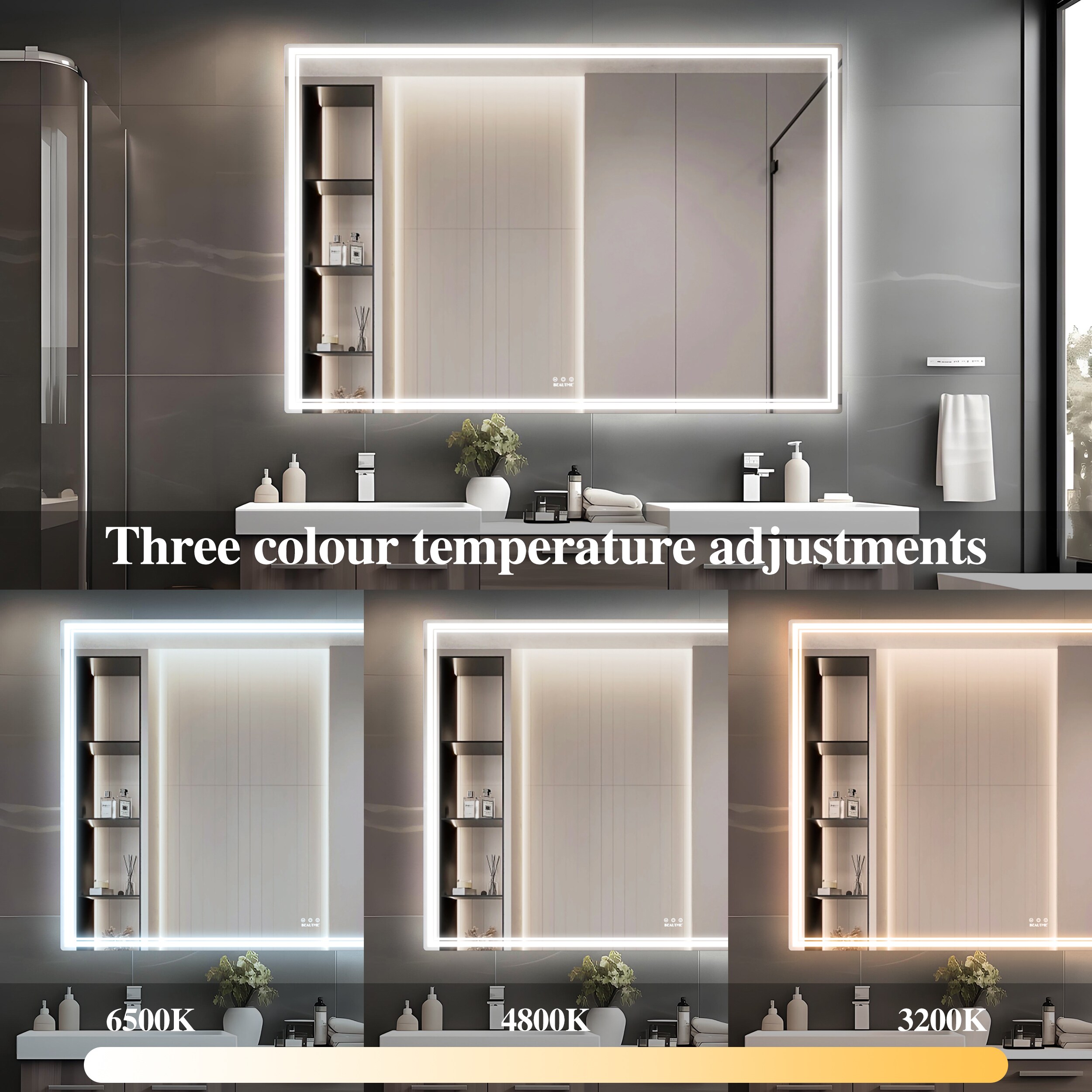 Bybafun YB5100086 Framed-Bath-Mirrors - View #4