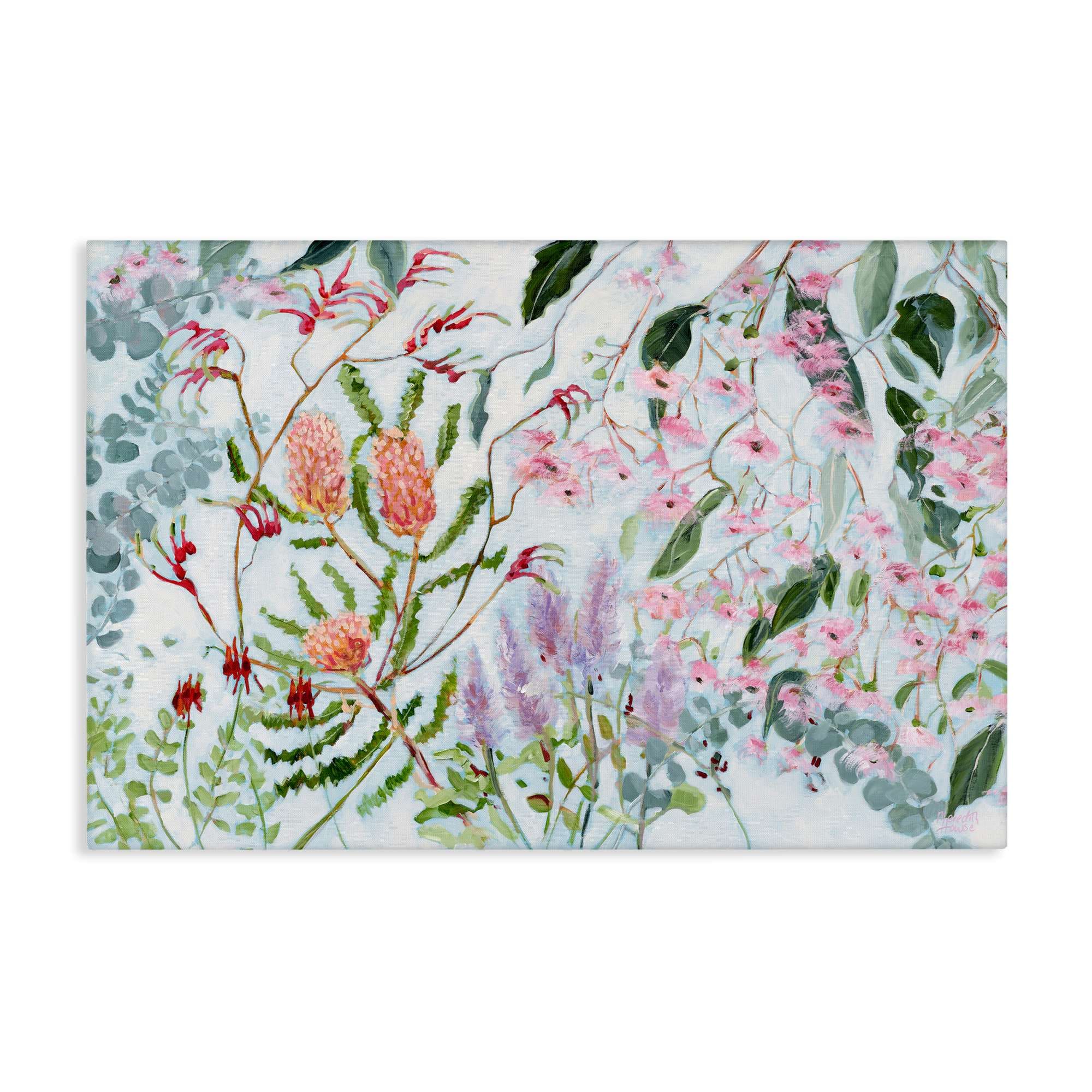 Stupell Industries BS-807-CN-16X24 Elegant Garden Flowers Canvas Wall Art By Meredith Howse 24 x 16