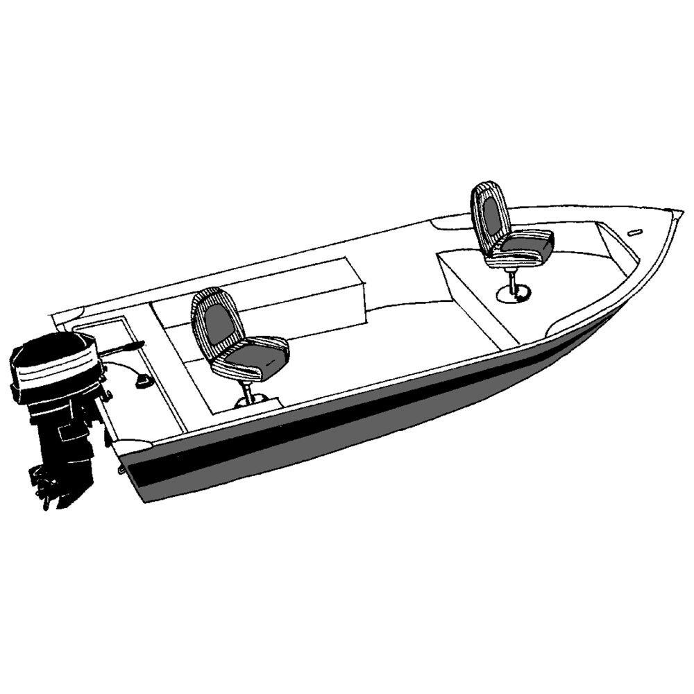 TAYLOR MADE PRODUCTS Trailerite Semi-Custom Boat Cover for V-Hull Fishing Boats with Inboard/Outboard Motor