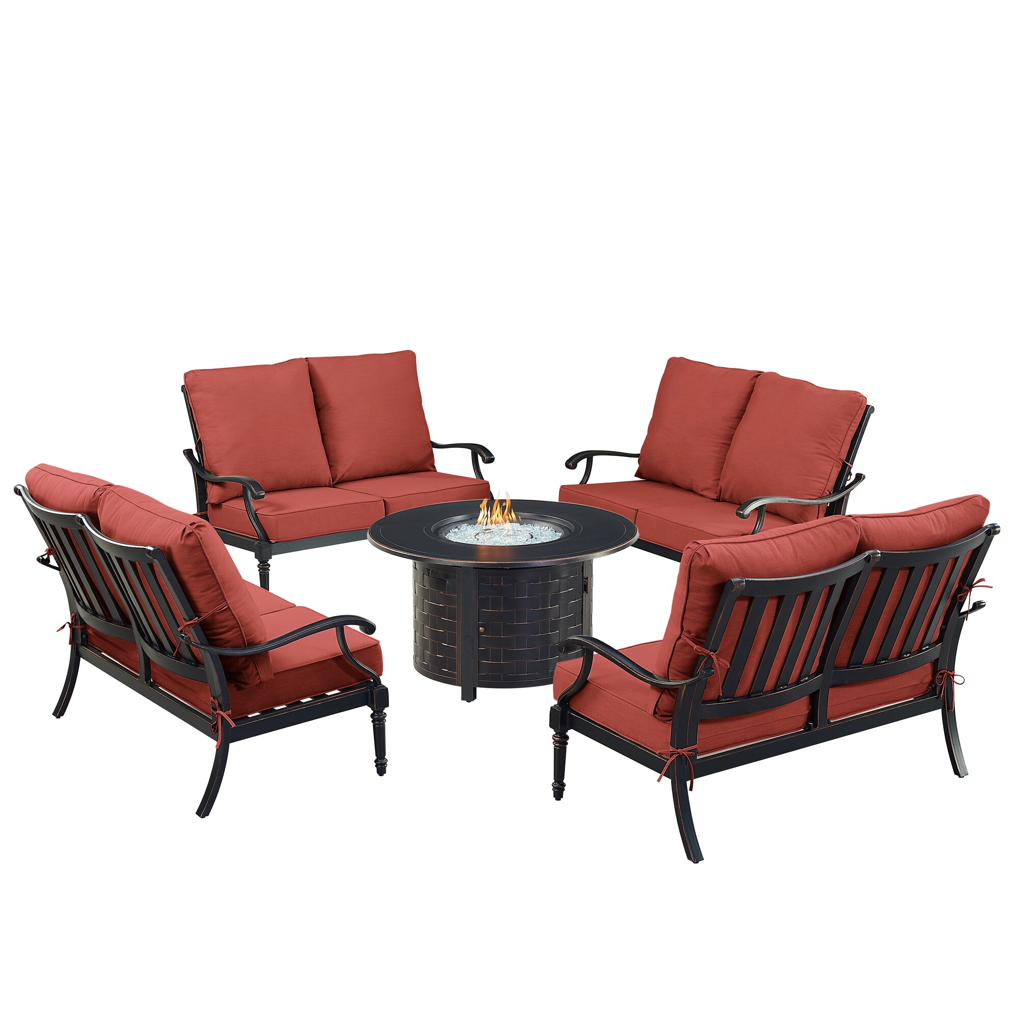 Oakland Living SHAO4LSRICORDCUIBA Patio-Conversation-Sets - View #2