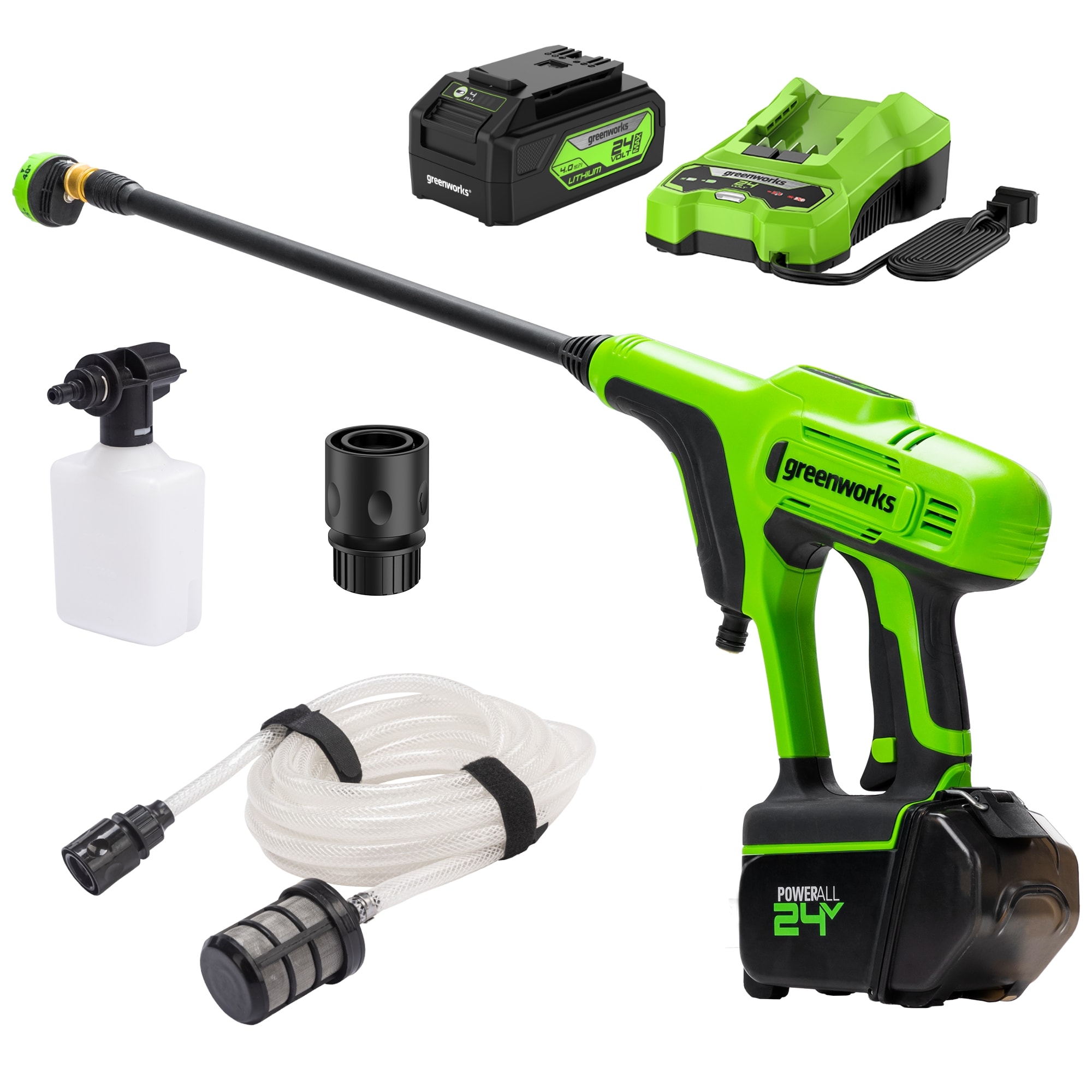 Cordless Pressure Washer, Portable Power Cleaner, Handheld High-Pressure Car Washer Gun/,2*Battery & Charger Included, High Pressure