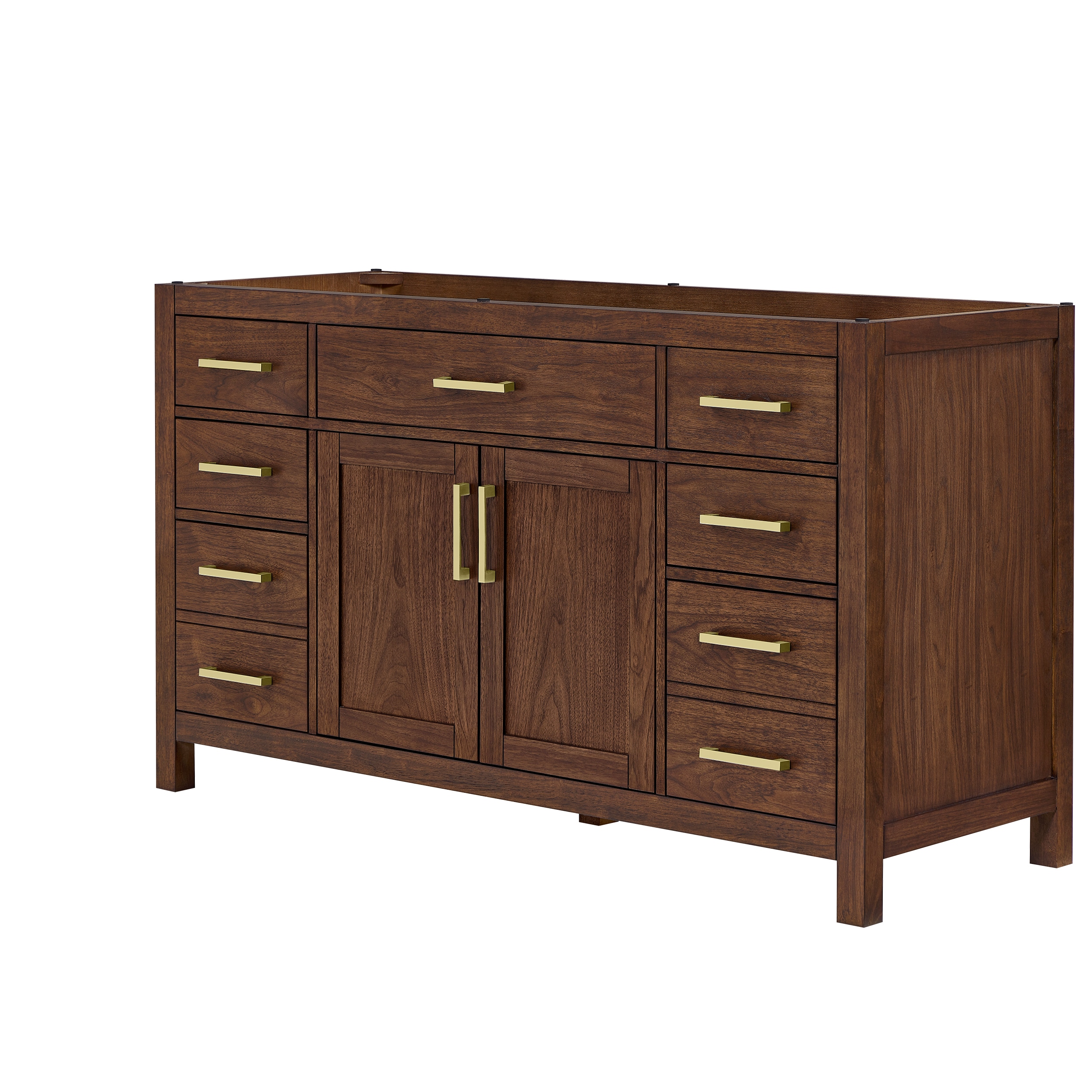 Wyndham Collection Beckett Bathroom Vanity Base Cabinet without Top