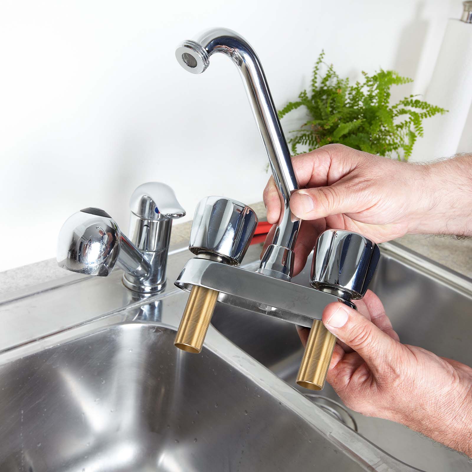 Unique Bargains Faucet Mount Extension Shank 2.4inx 1.25in Brass Pipe ...
