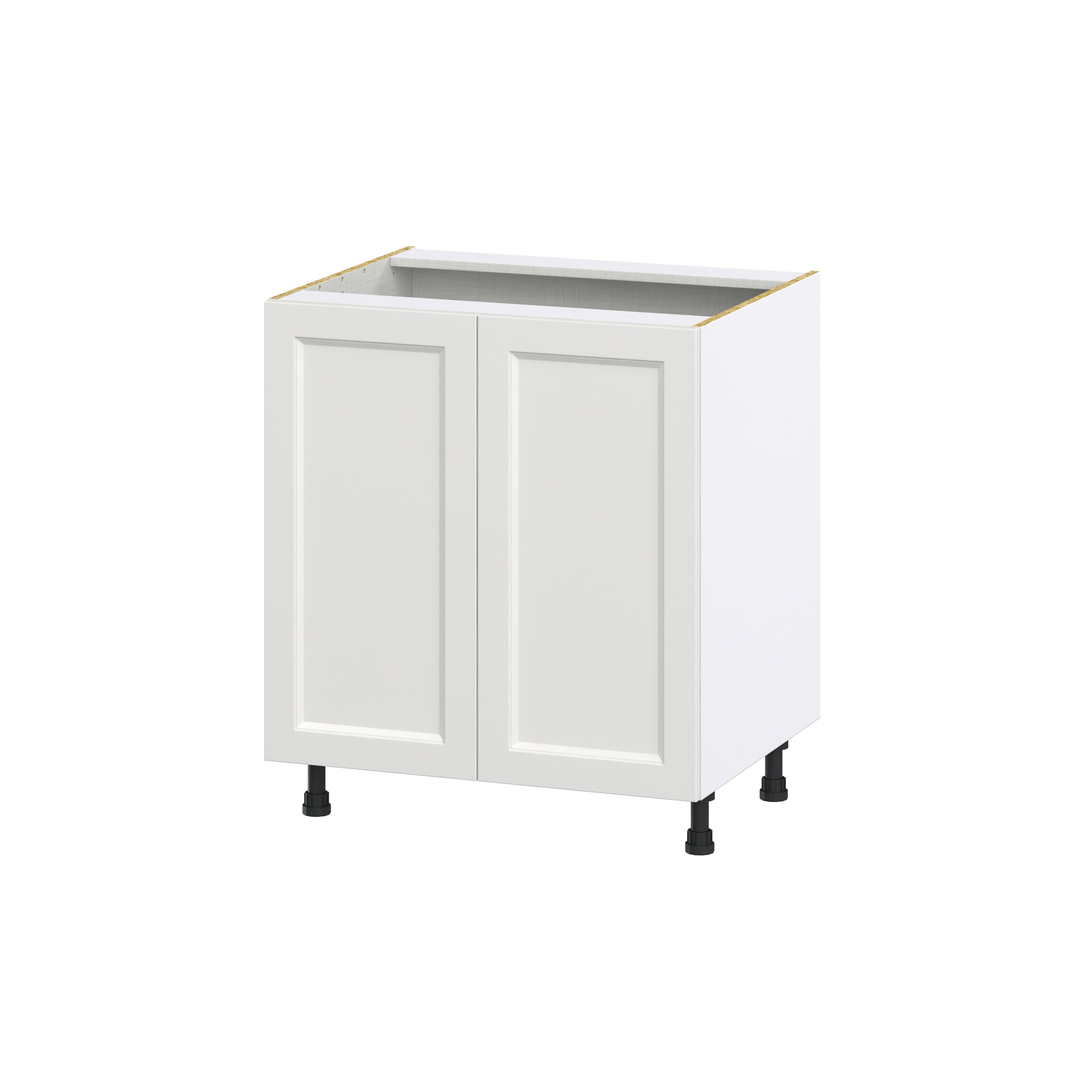 Hugo&Borg DSSB30FH-RI Riviera 30-in W x 34.5-in H x 24-in D Bright White Sink Base Fully assembled Cabinet (Recessed Panel Shaker)
