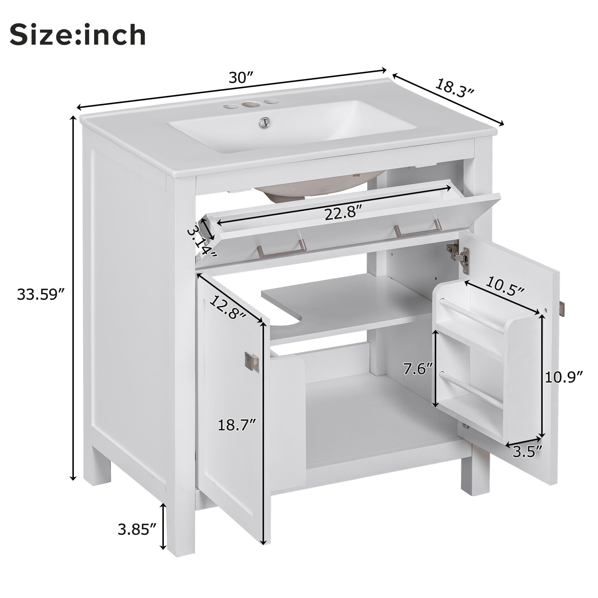 ModernLuxe L3P-WF324045AAK Bath-Vanity-Combo - View #10