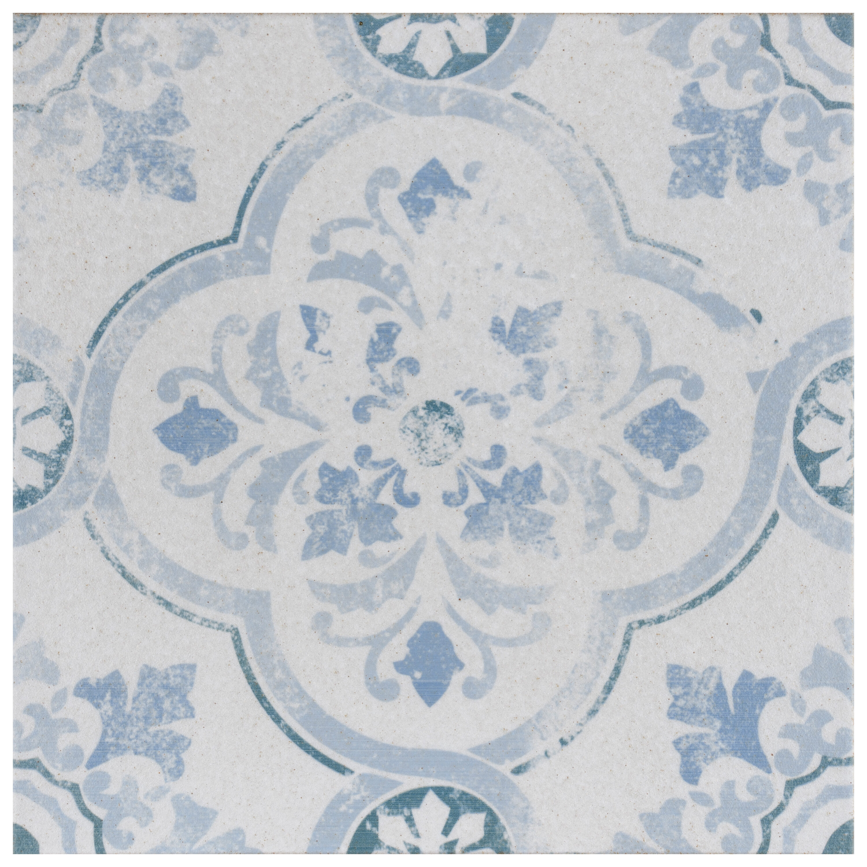Affinity Tile S1FGAKAL2 Sample - Klinker Alcazar Celosia 13-in x 13-in Satin Ceramic Patterned Floor and Wall Tile