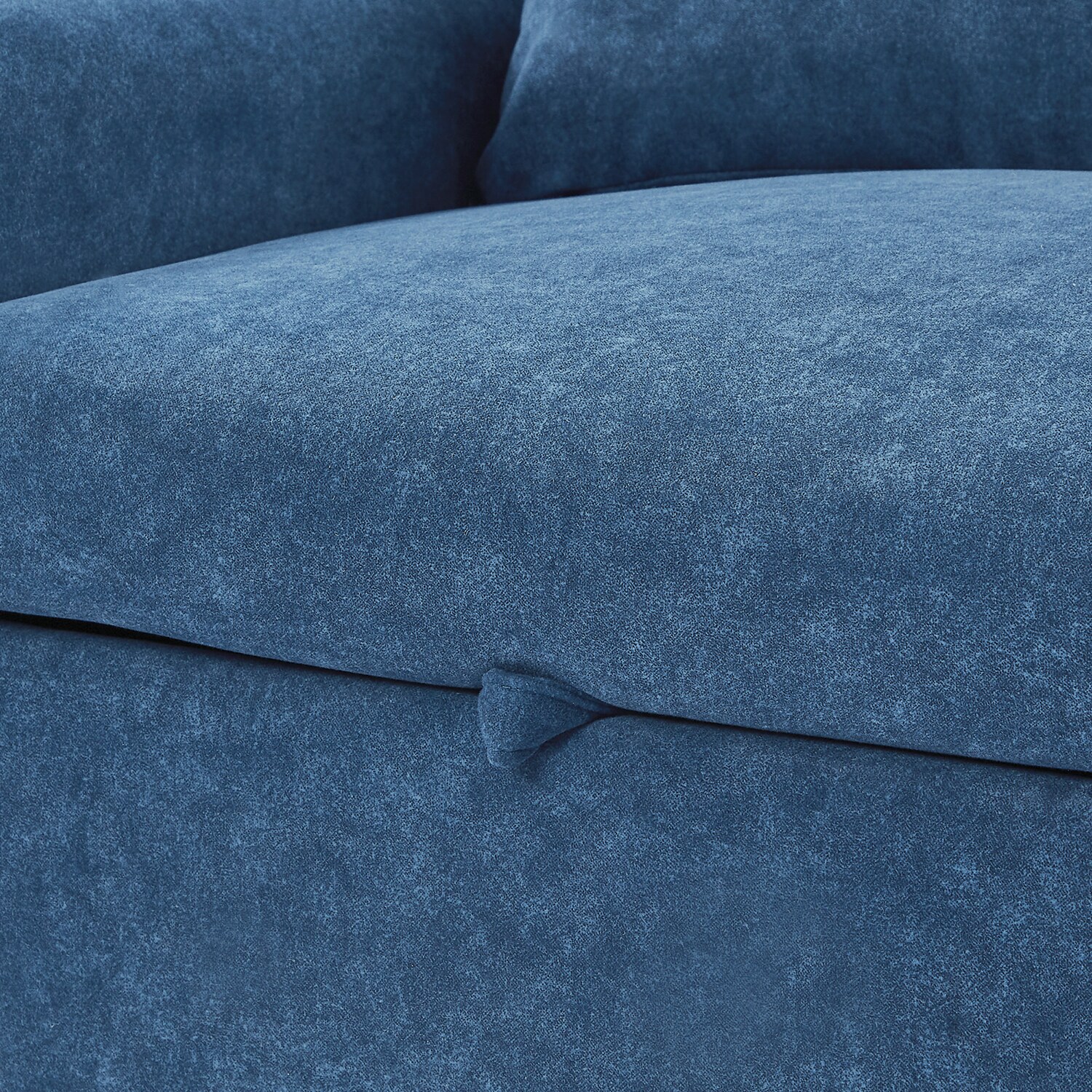 Bybafun 55.1-in Modern Blue Microfiber Reclining Sleeper in the Couches ...