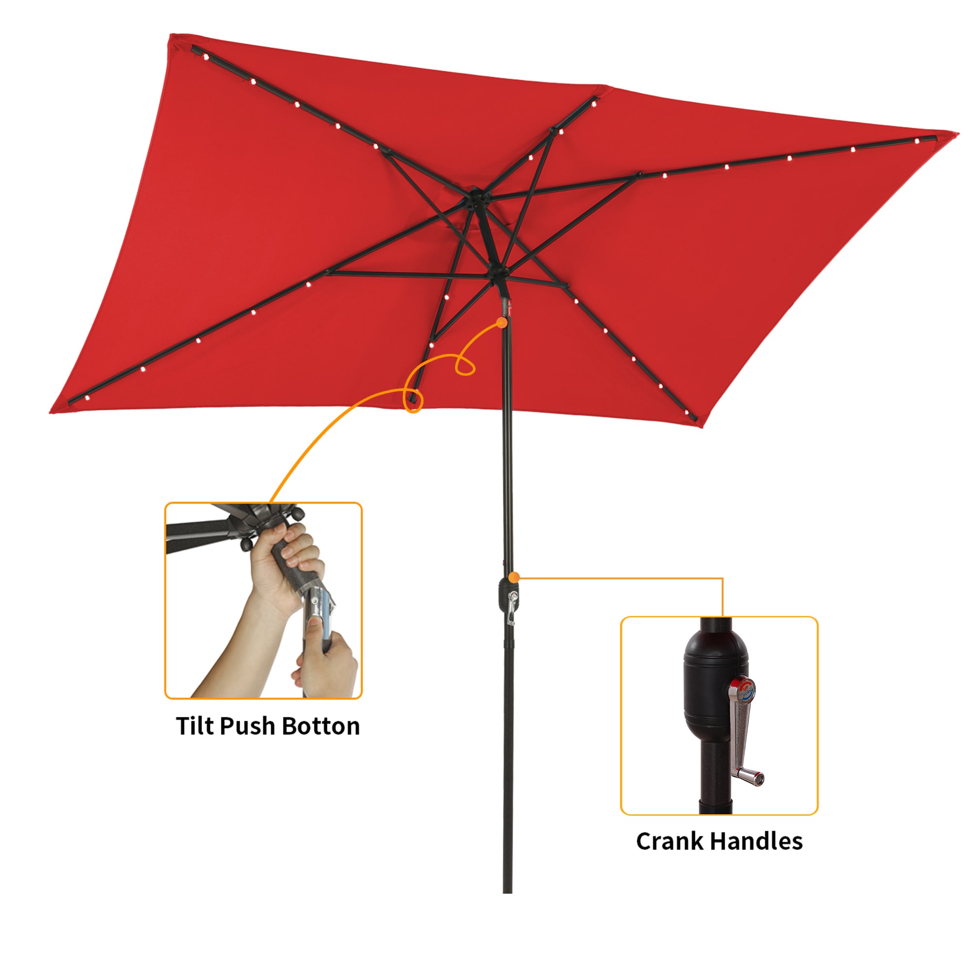 Boyel Living BL-OD011LEDRD Umbrellas-2 - View #4