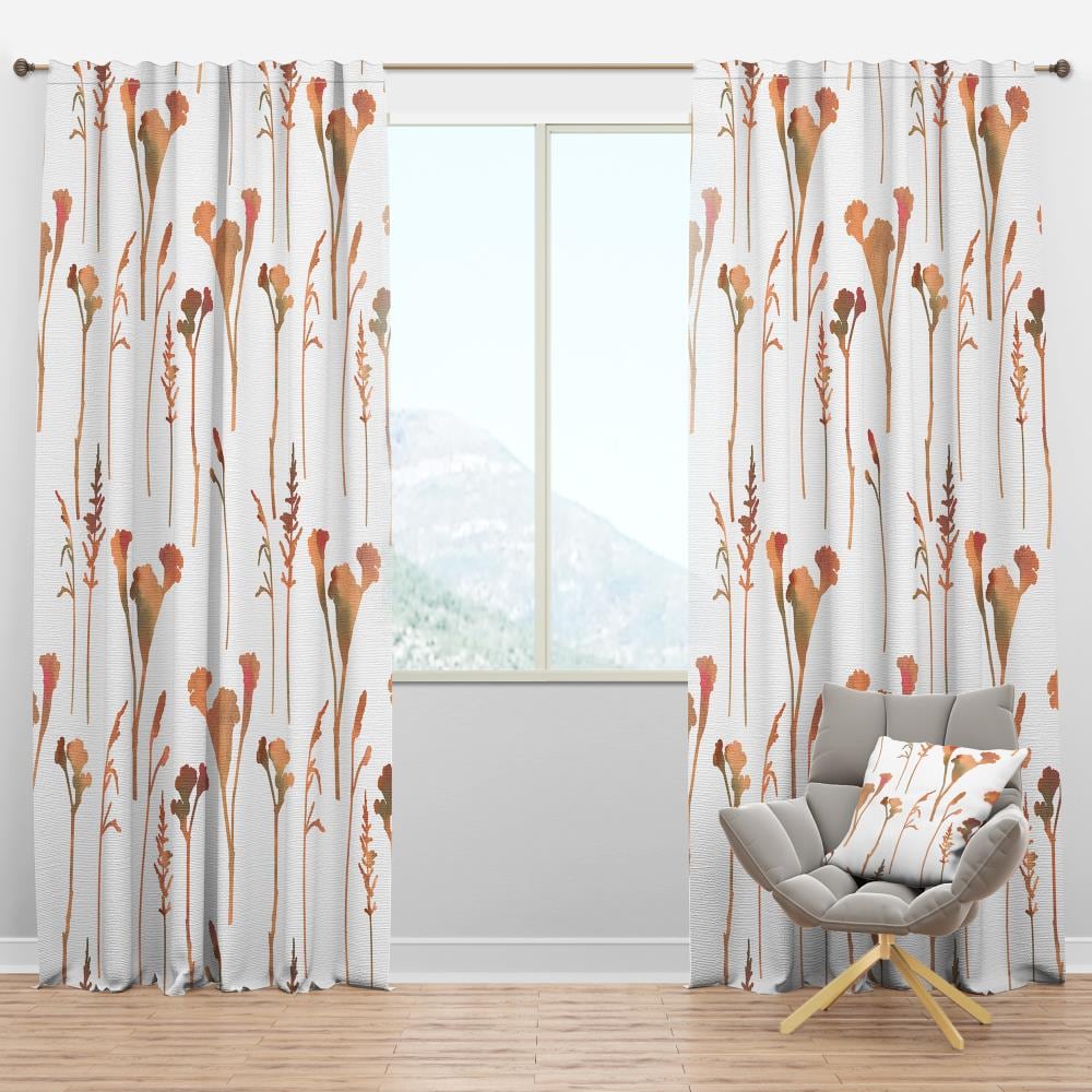 Designart CTN24167-52-90 90-in Gold Room darkening Thermal lined Rod pocket Single curtain panel
