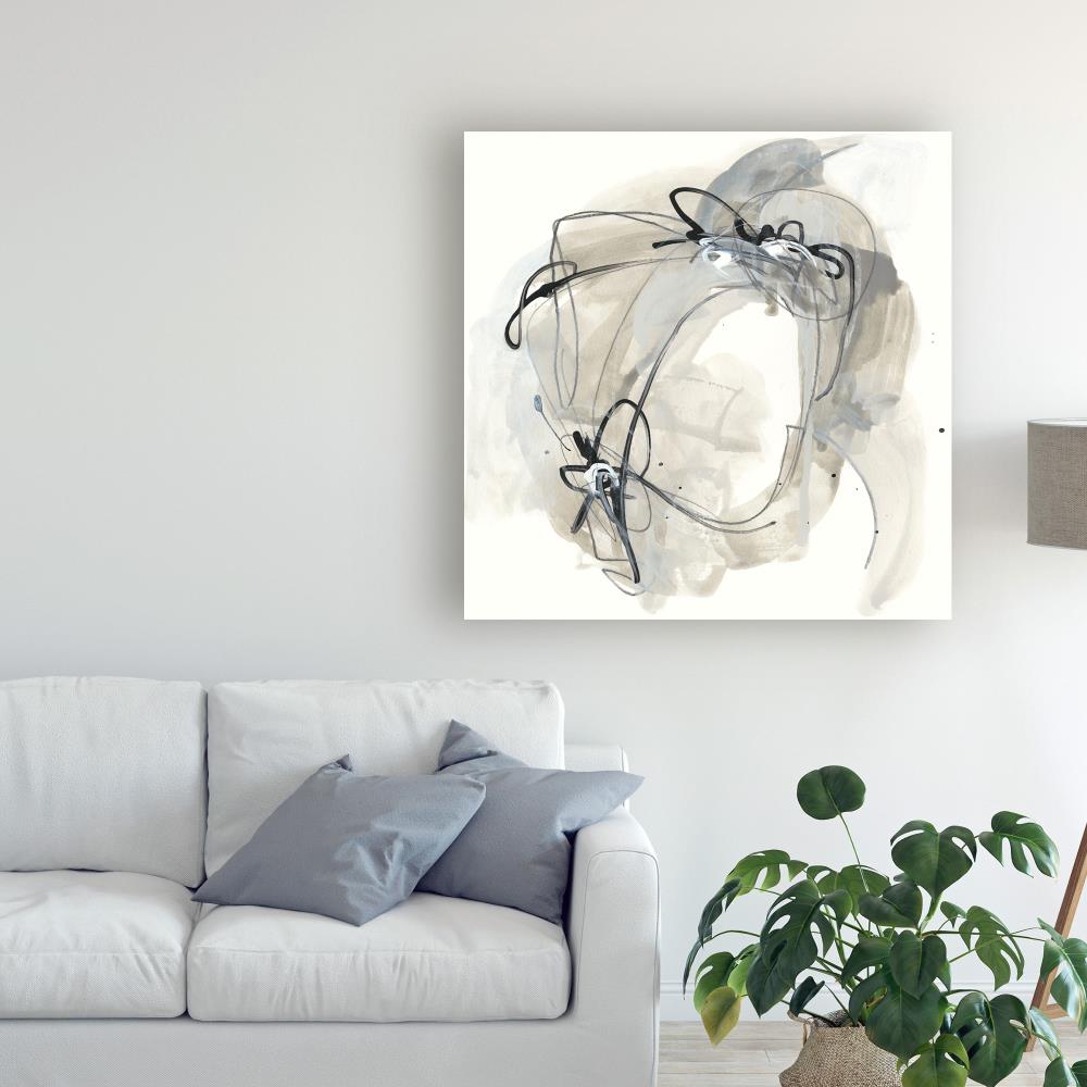 Trademark Fine Art WAG10112-C1414GG June Erica Vess "Monochrome Diaspora Iii" 14x14 Canvas Art June Erica Vess Multicolor 14-Inches H x 14-Inches W Abstract Canvas Print