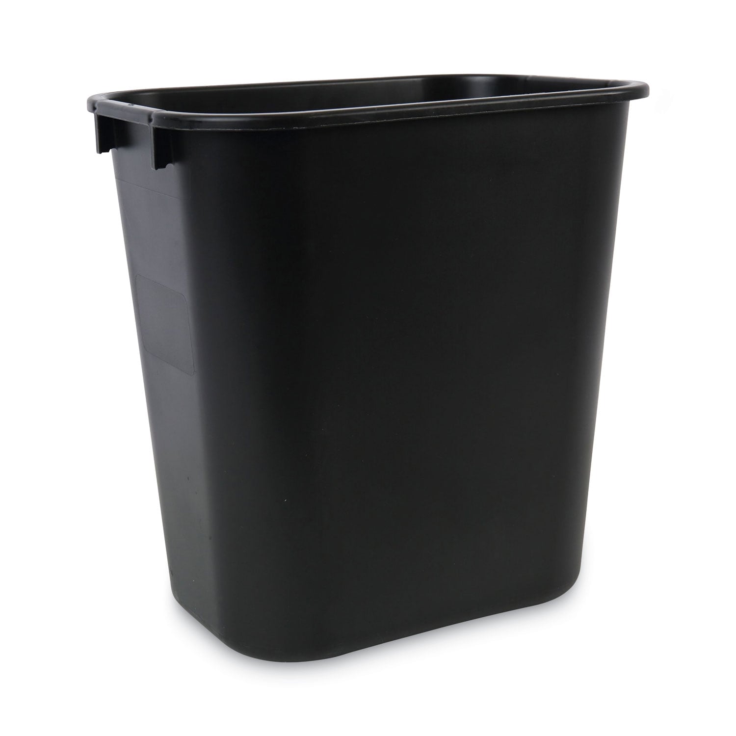 Boardwalk Soft-Sided Wastebasket 14 qt Plastic Black